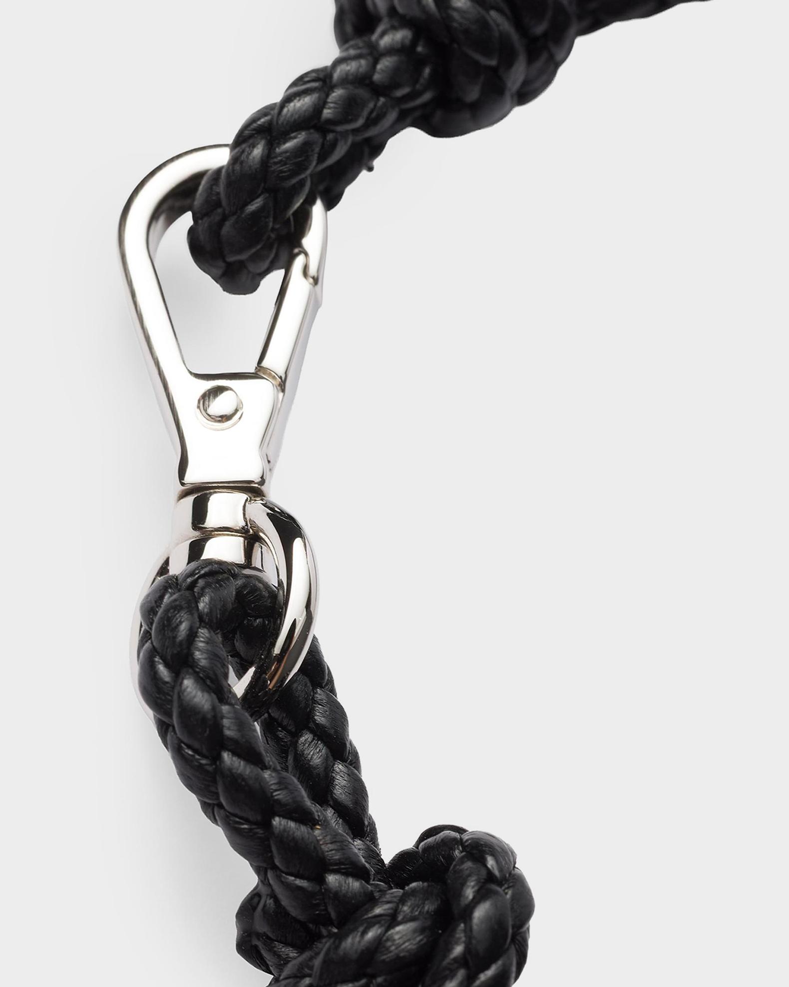 PRADA ブラック ブレスレット Prada Nappa Leather Logo Charm Bracelet | Neiman Marcus