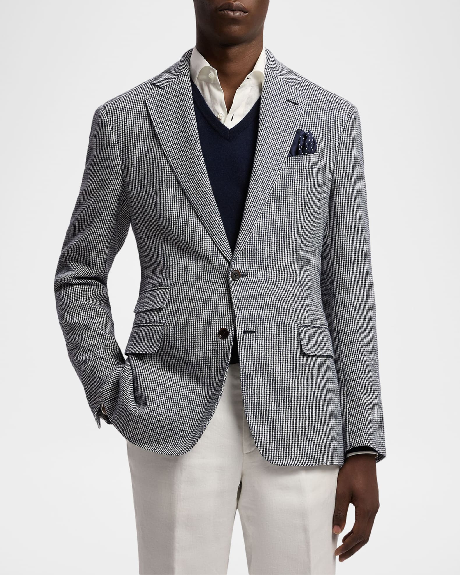 Polo Ralph Lauren Men's Tickweave Micro-Houndstooth Sport Coat