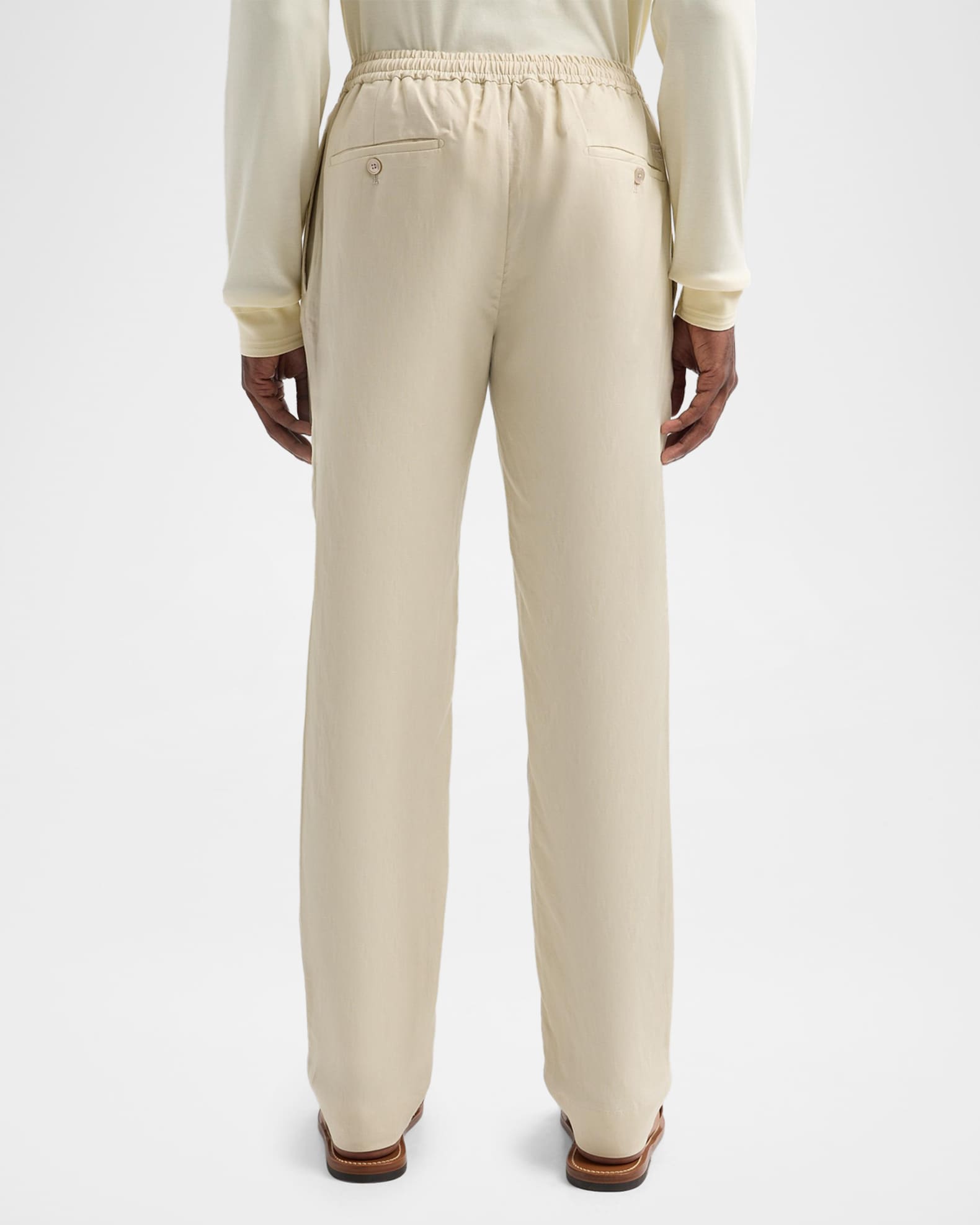 パンツ 90s Ralph Lauren Linen Silk Slacks 32/30 Polo Ralph Lauren Men's Drawstring Silk-Linen Pants | Neiman Marcus