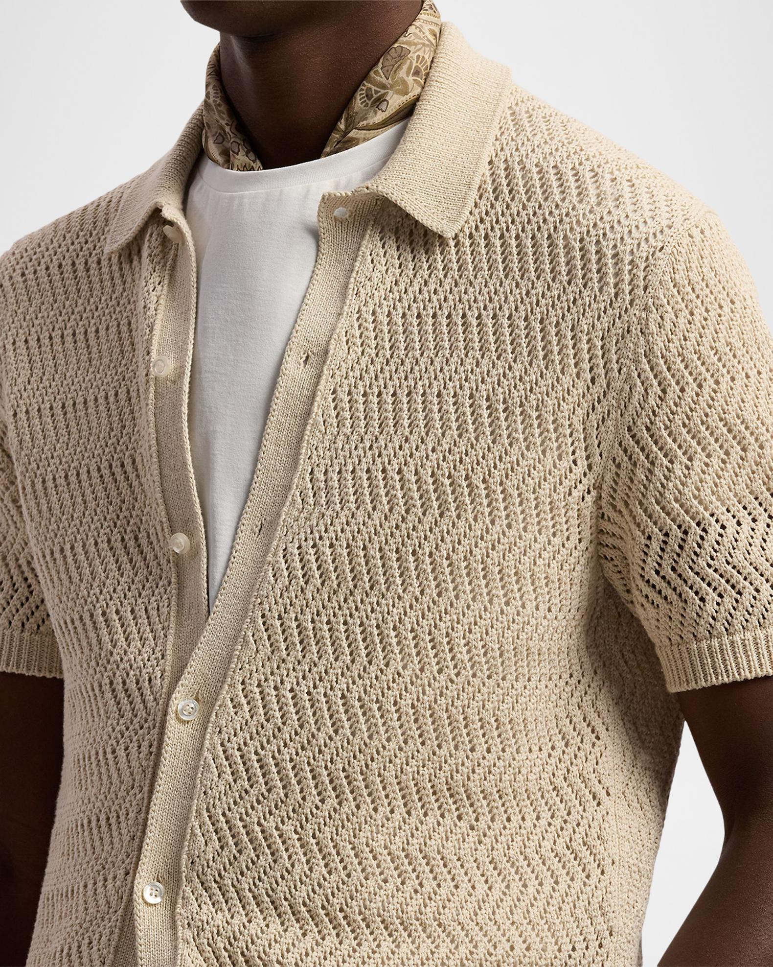 Ralph Lauren Purple Label Textured Cotton Short-Sleeve Cardigan ...
