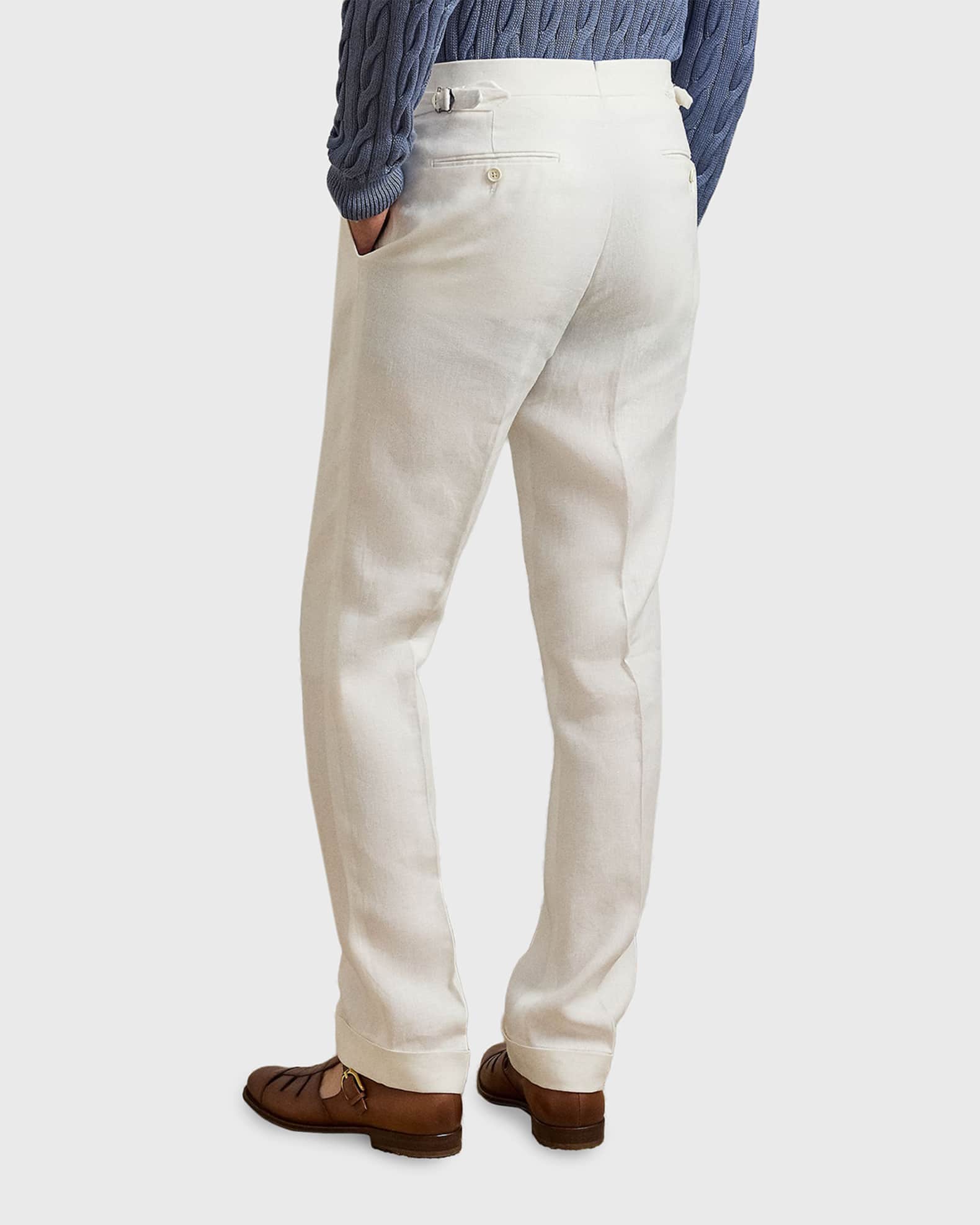 Ralph Lauren Purple Label Gregory Hand-Tailored Linen Trouser