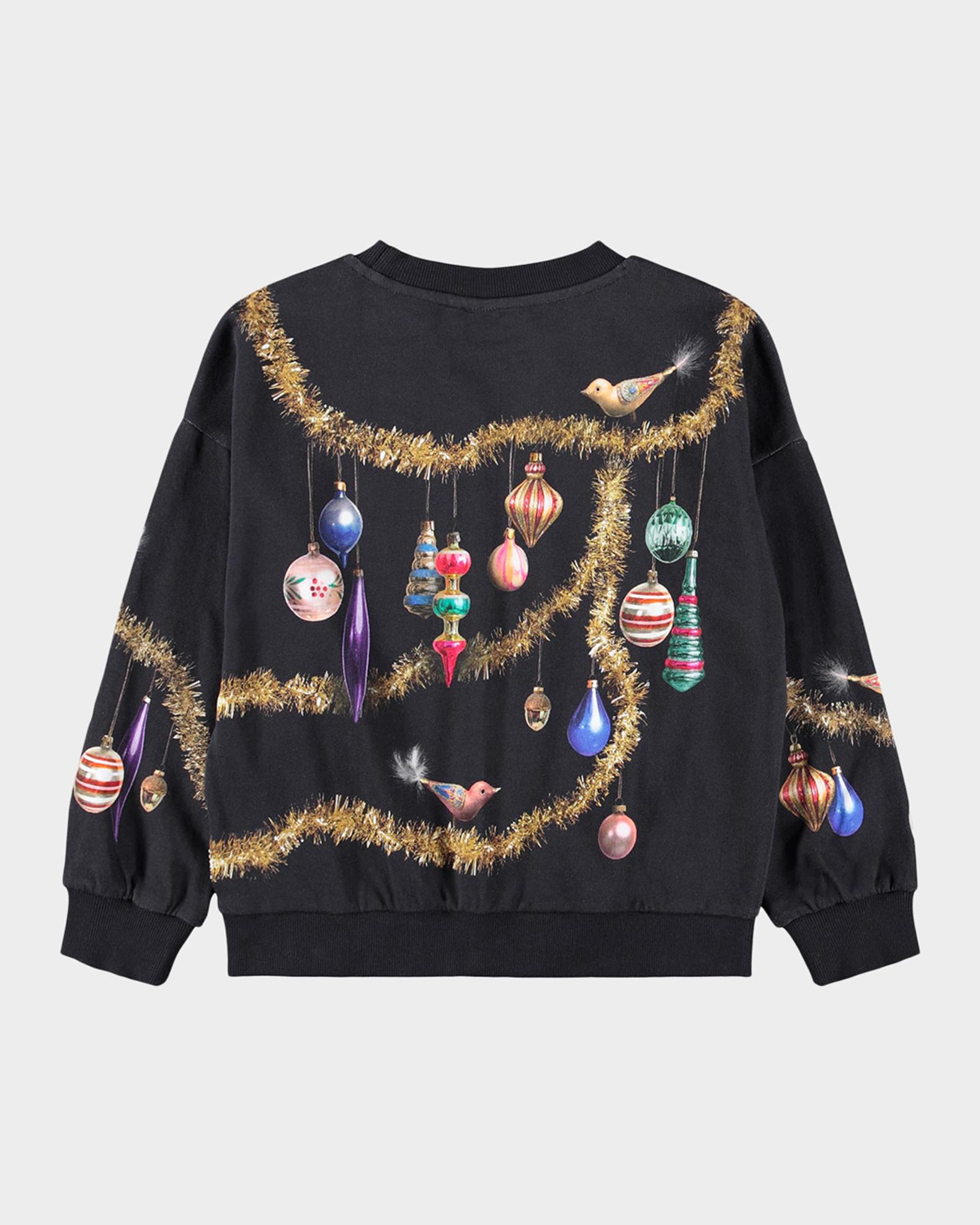 Molo Girl's Maxi Happy Holiday Cotton Sweatshirt, Size 4-6 | Neiman Marcus
