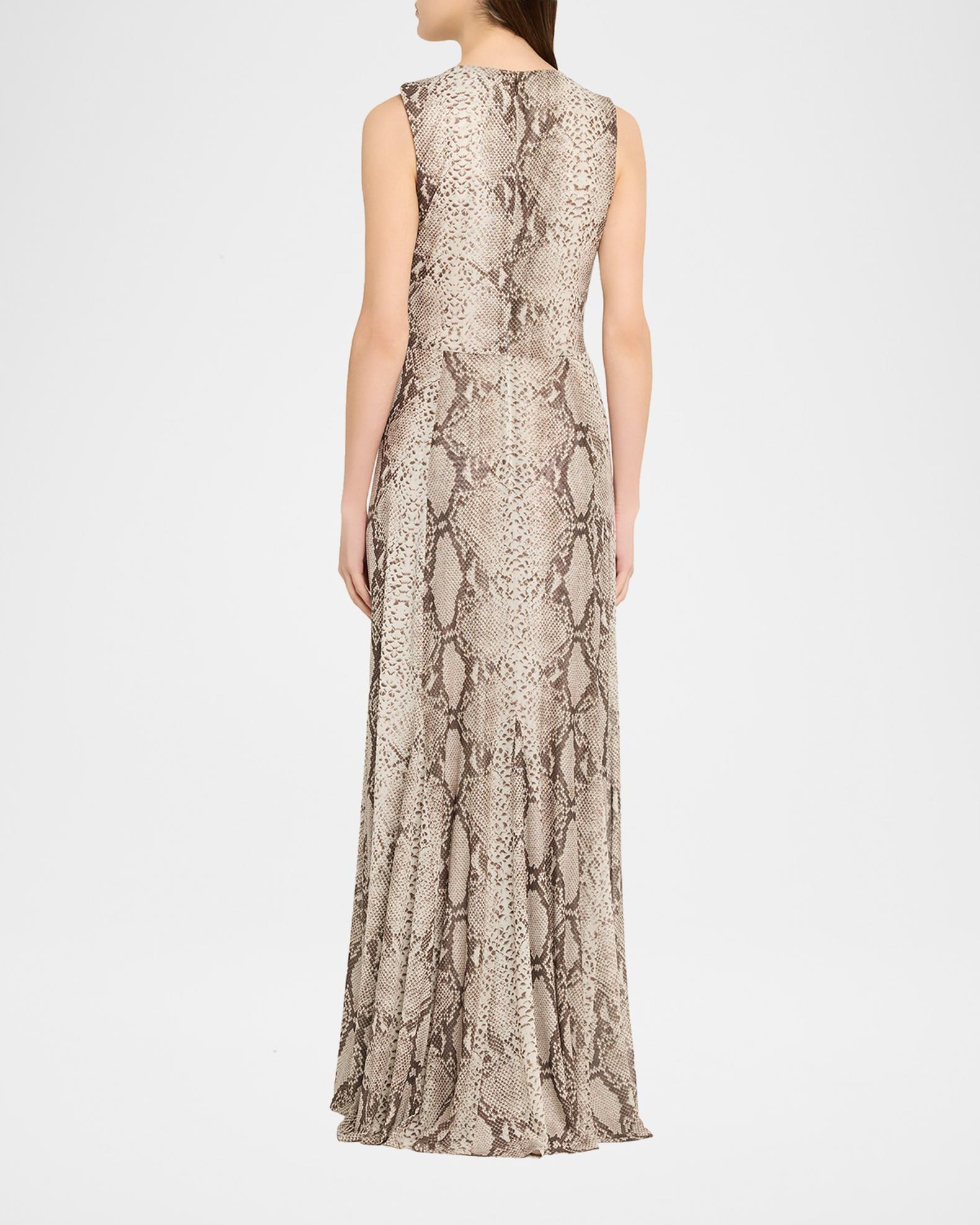 Ronny Kobo Uzina Sleeveless Python-Print Maxi Dress | Neiman Marcus