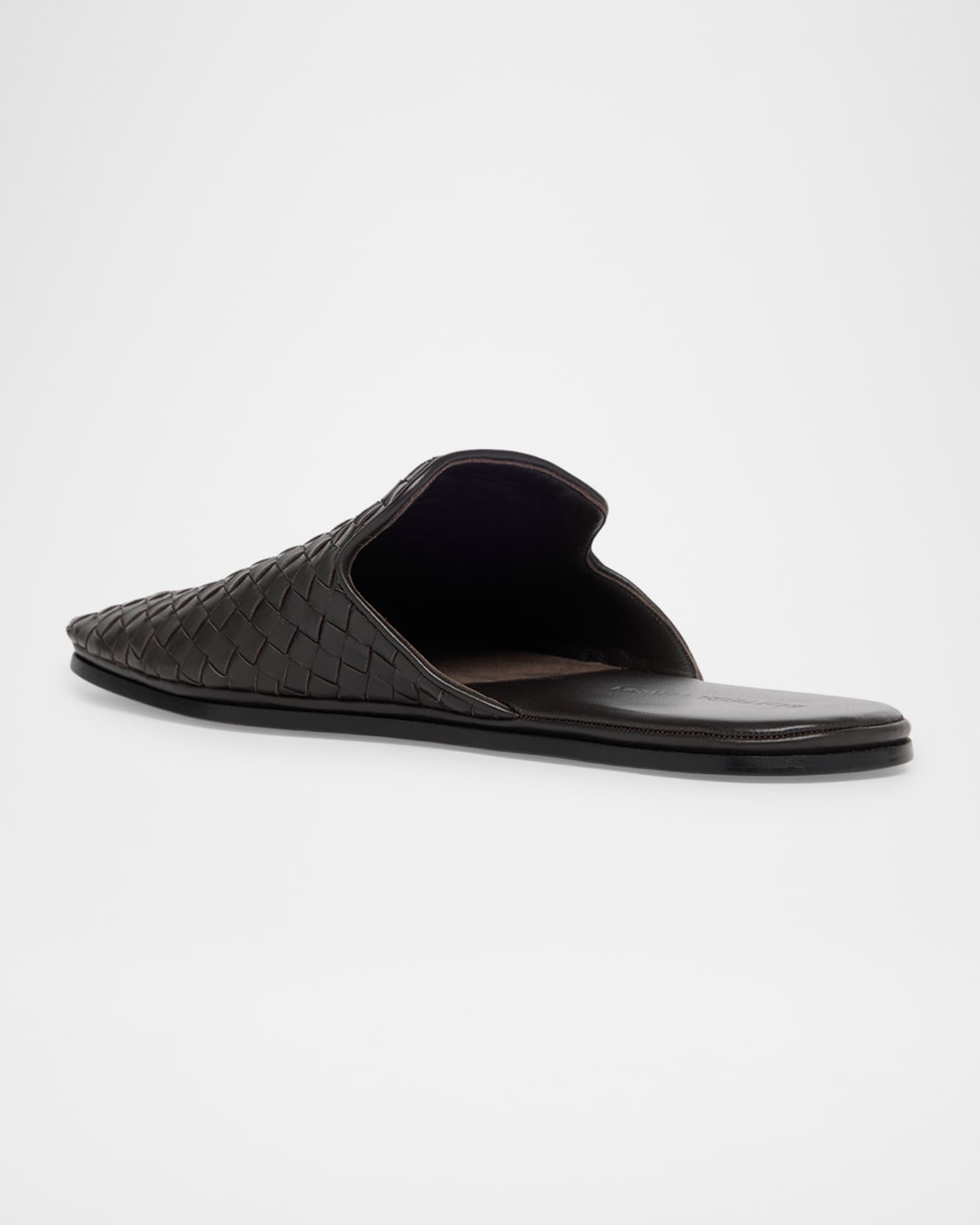 Bottega Veneta Men's Intrecciato Nappa Leather Slippers | Neiman