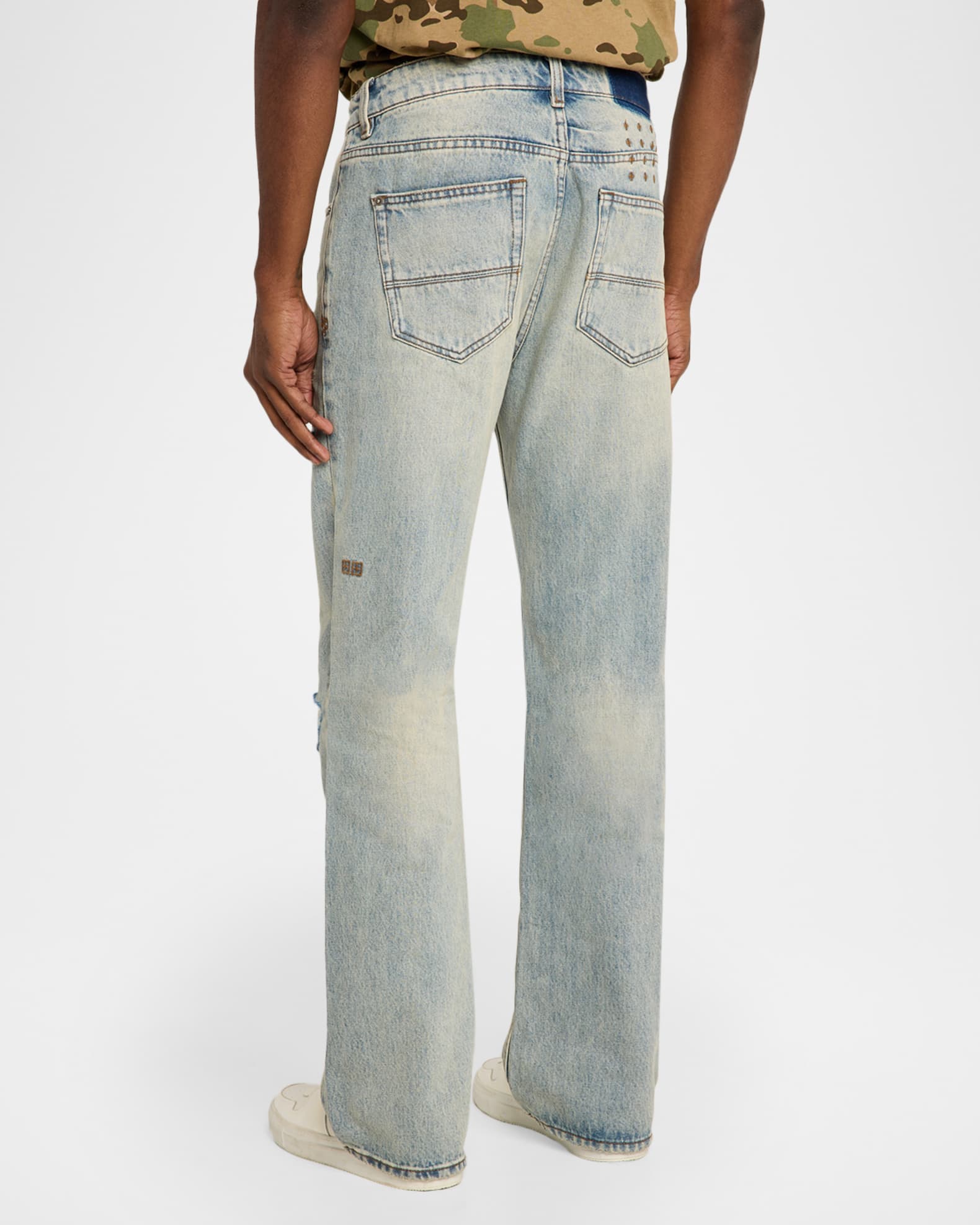 Ksubi Men's Toro Seattle Distressed Bootcut Jeans | Neiman Marcus