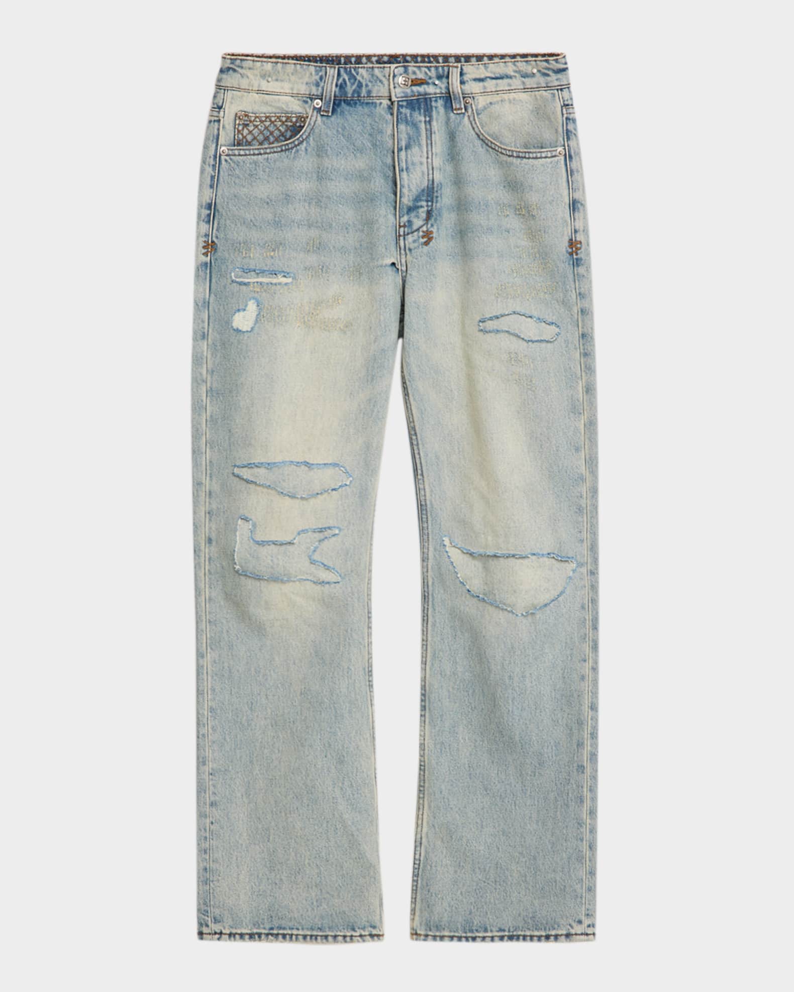 Ksubi Men's Toro Seattle Distressed Bootcut Jeans | Neiman Marcus