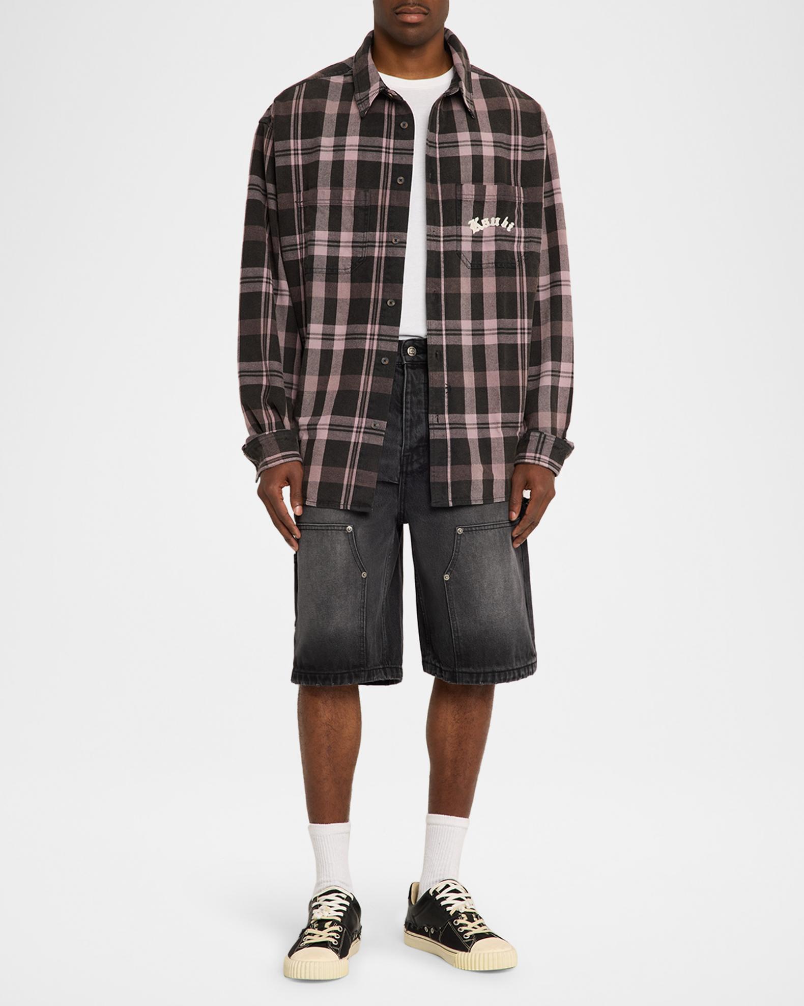 Ksubi Men's Vulture Double-Pocket Logo Flannel Shirt | Neiman Marcus