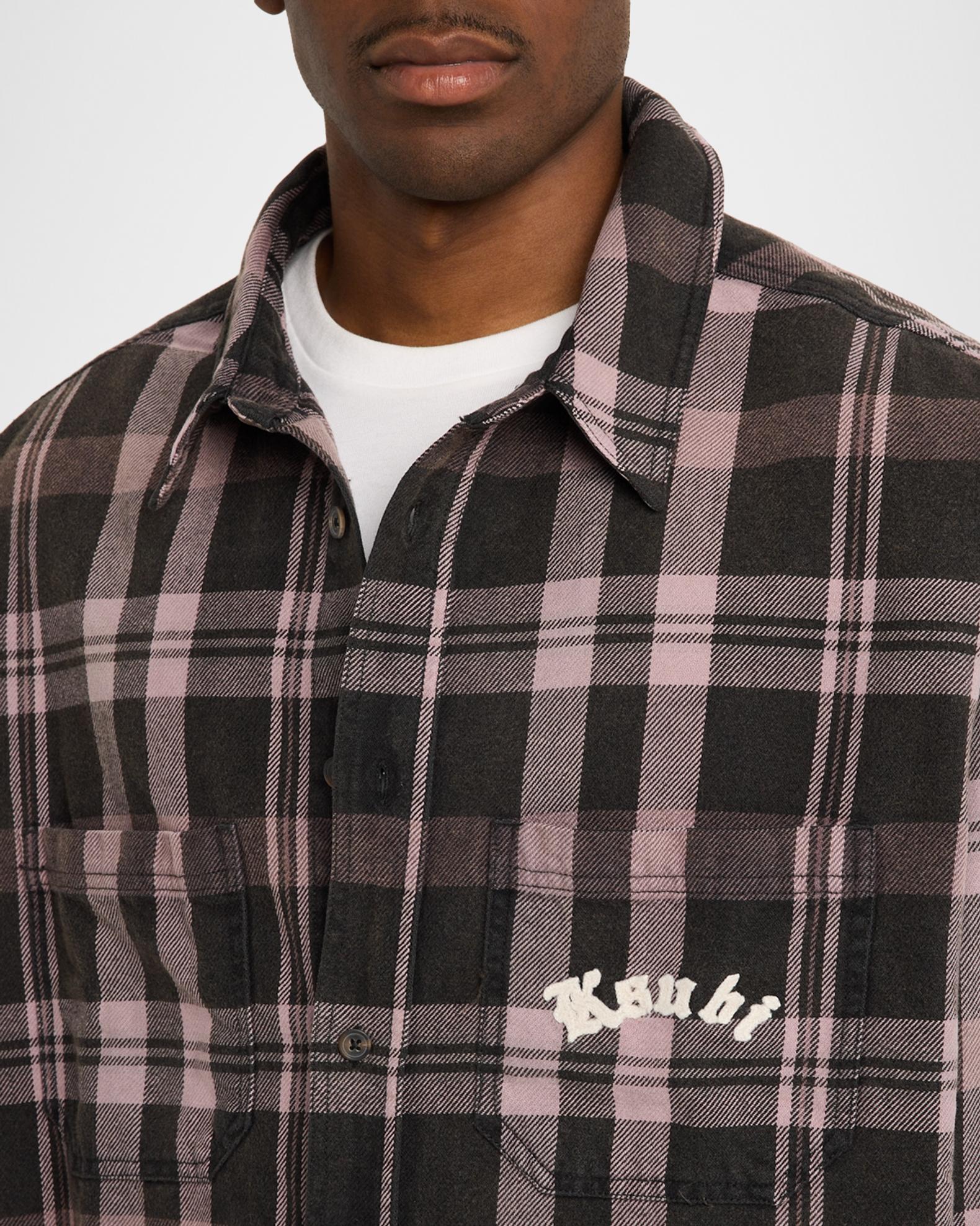 Ksubi Men's Vulture Double-Pocket Logo Flannel Shirt | Neiman Marcus