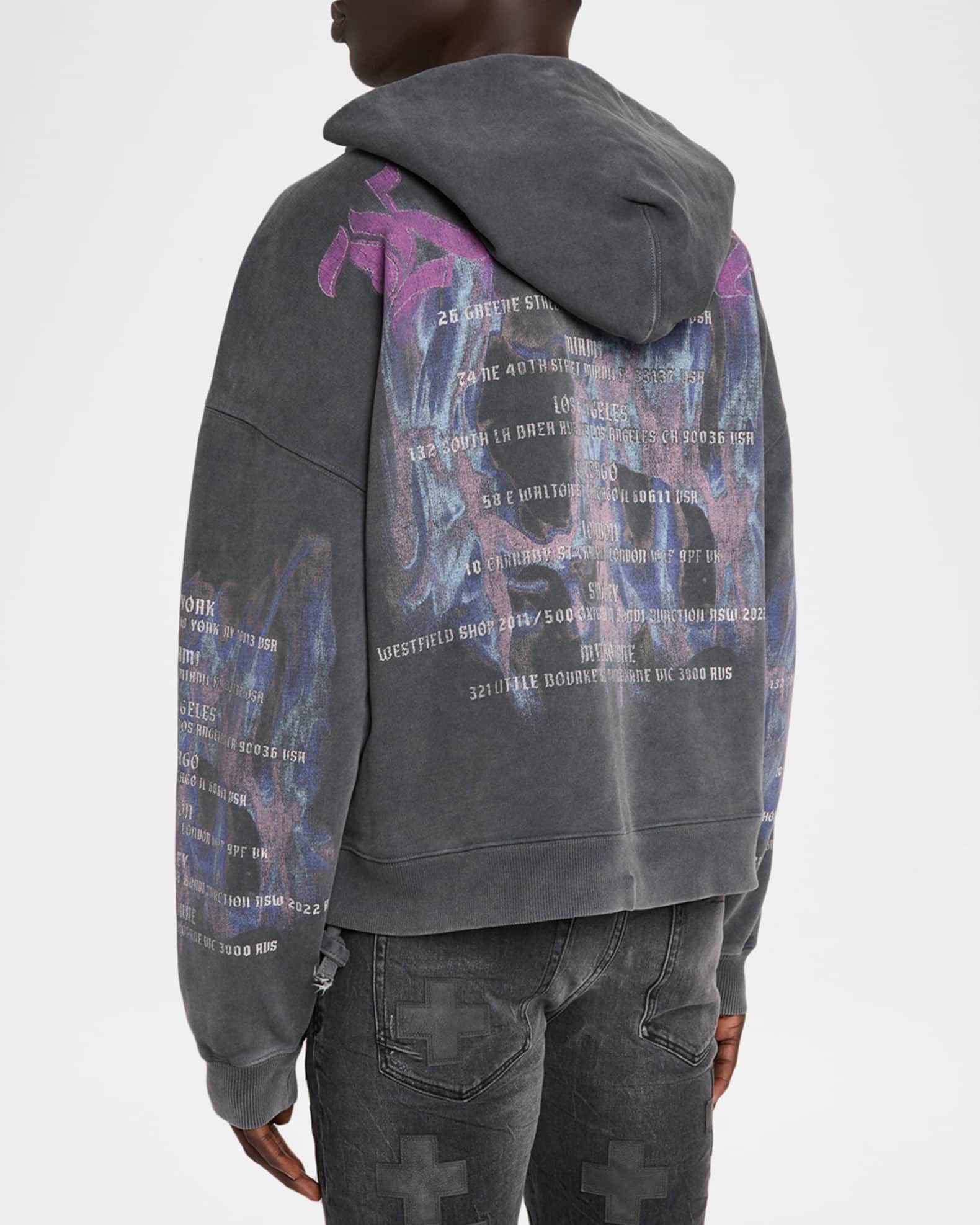 ランダムガチャ　amiri mnml purple ksubi Ksubi Men's Fallen Ekcess Full-Zip Hoodie | Neiman Marcus