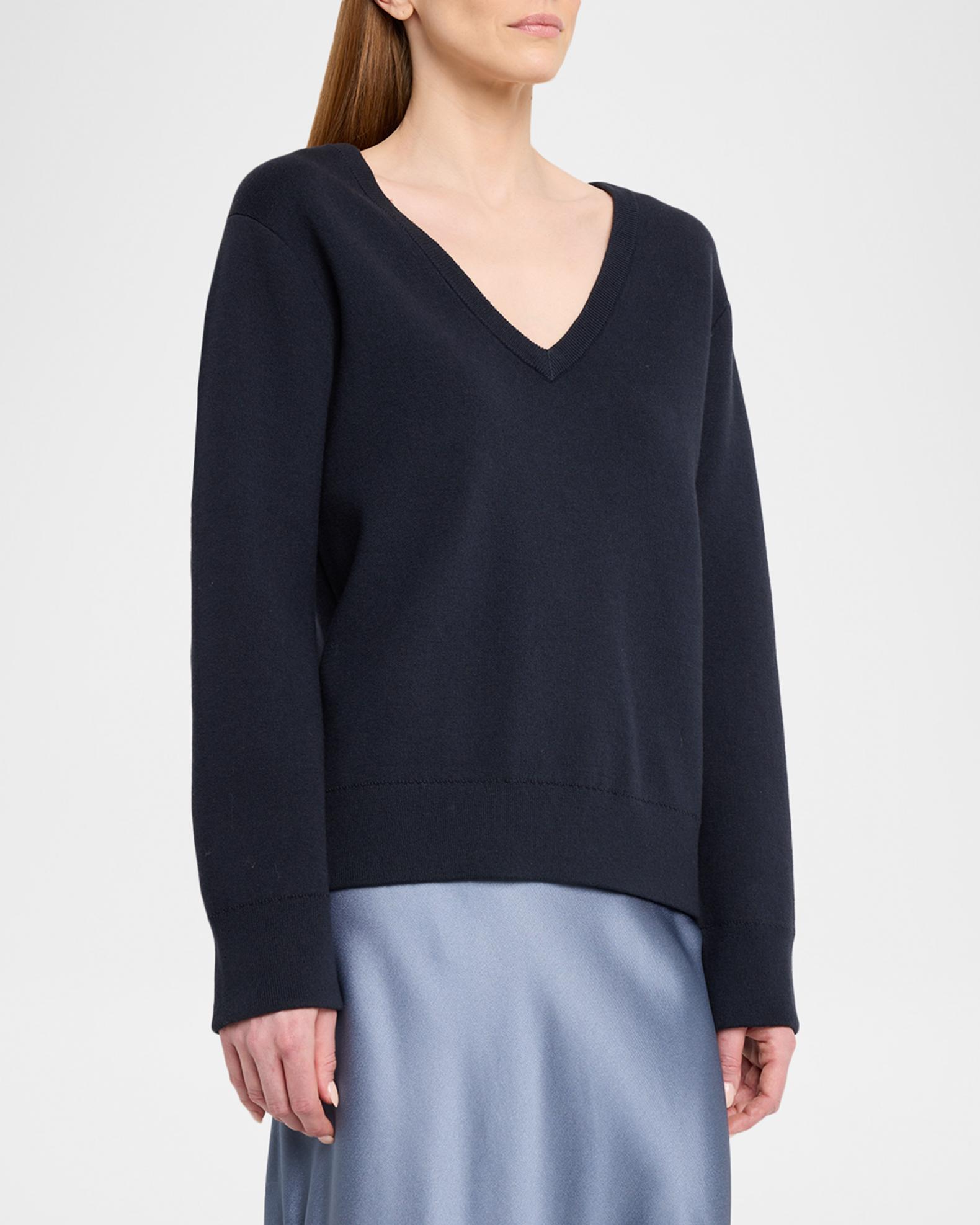 Vince Double-Face Cashmere V-Neck Sweater | Neiman Marcus