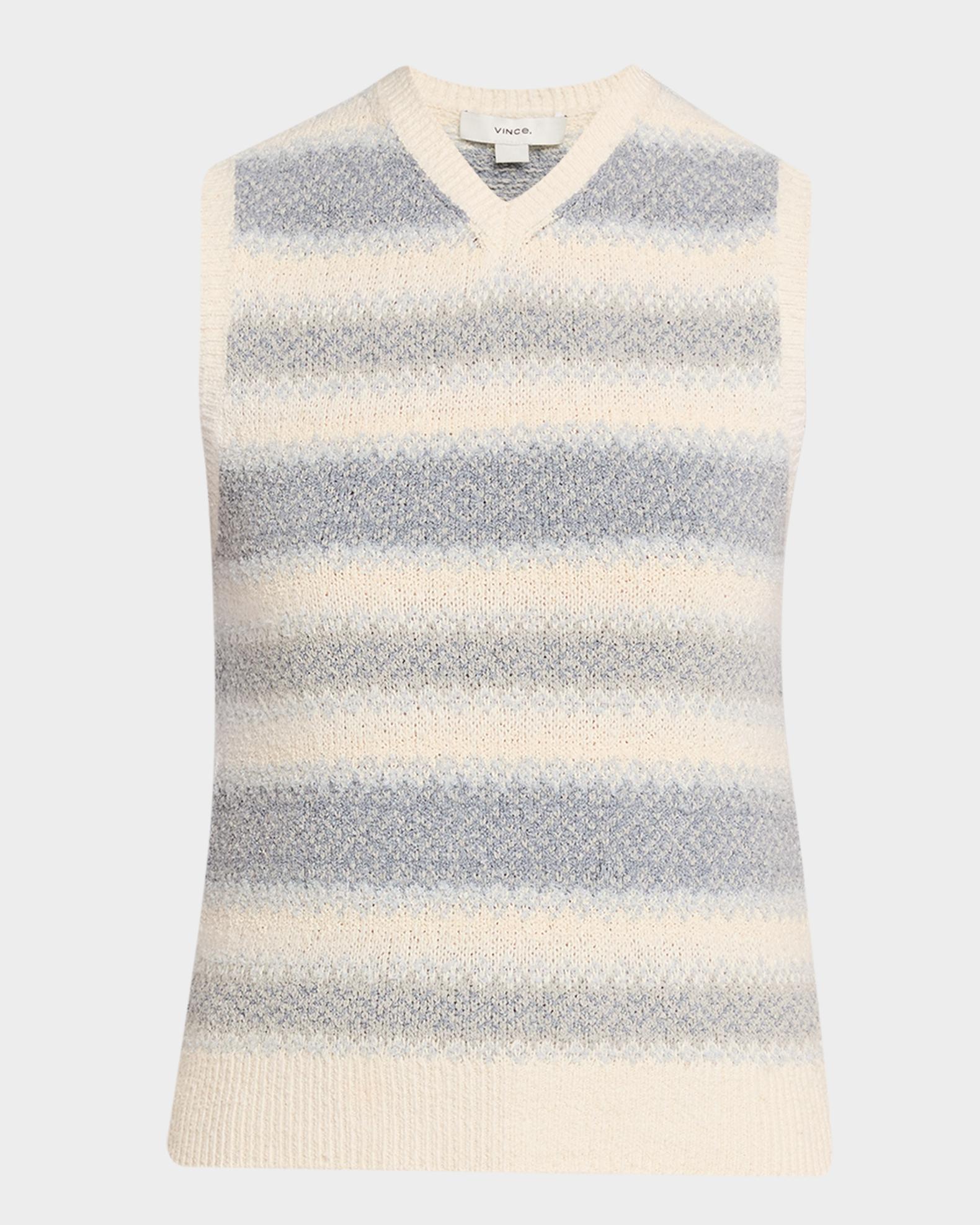 Vince V-Neck Knit Summer Sweater Vest | Neiman Marcus