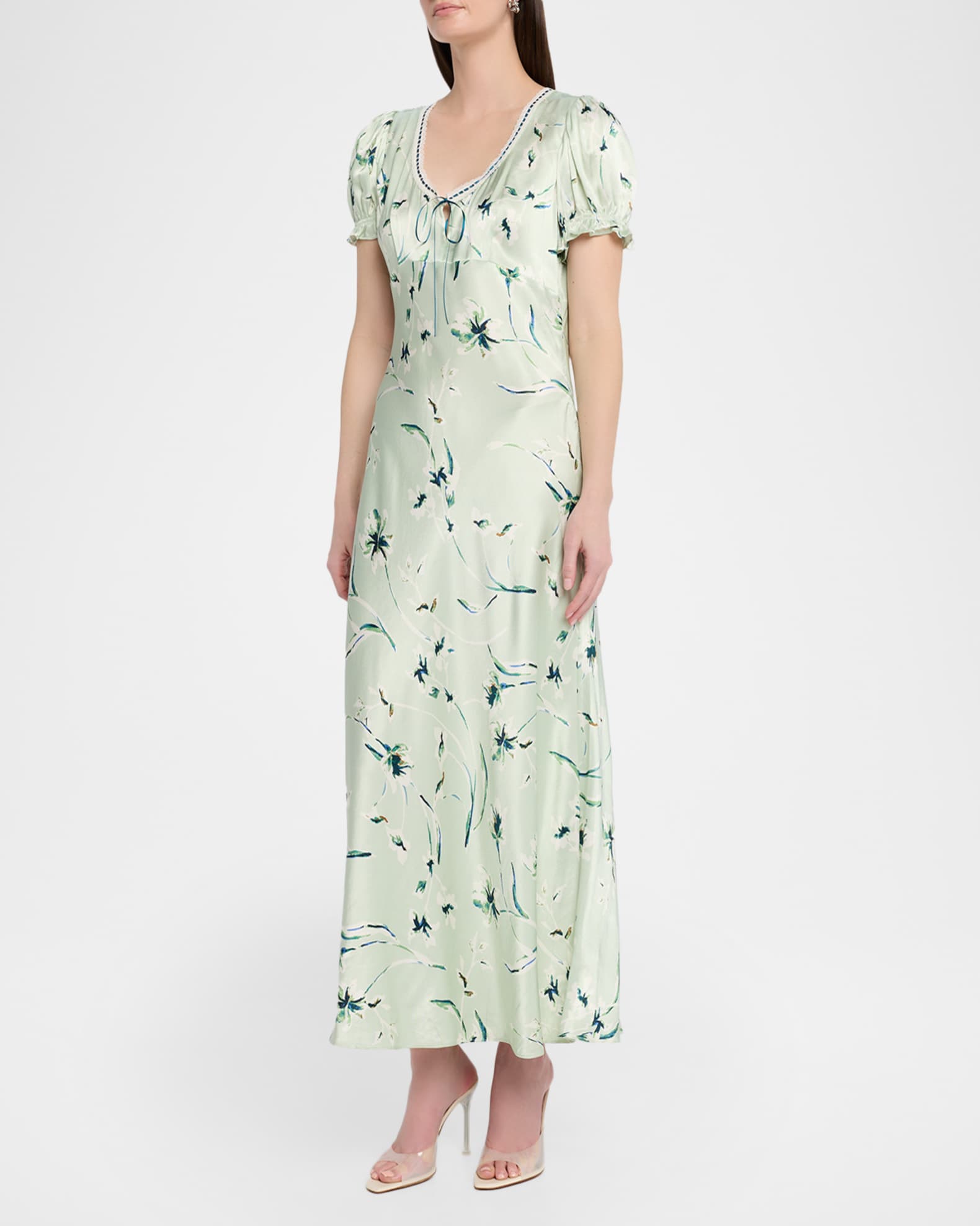 strapless summer dress maxi STRAPLESS PINK MAXI DRESS WITH FLORAL DETAILS | CULT MIA