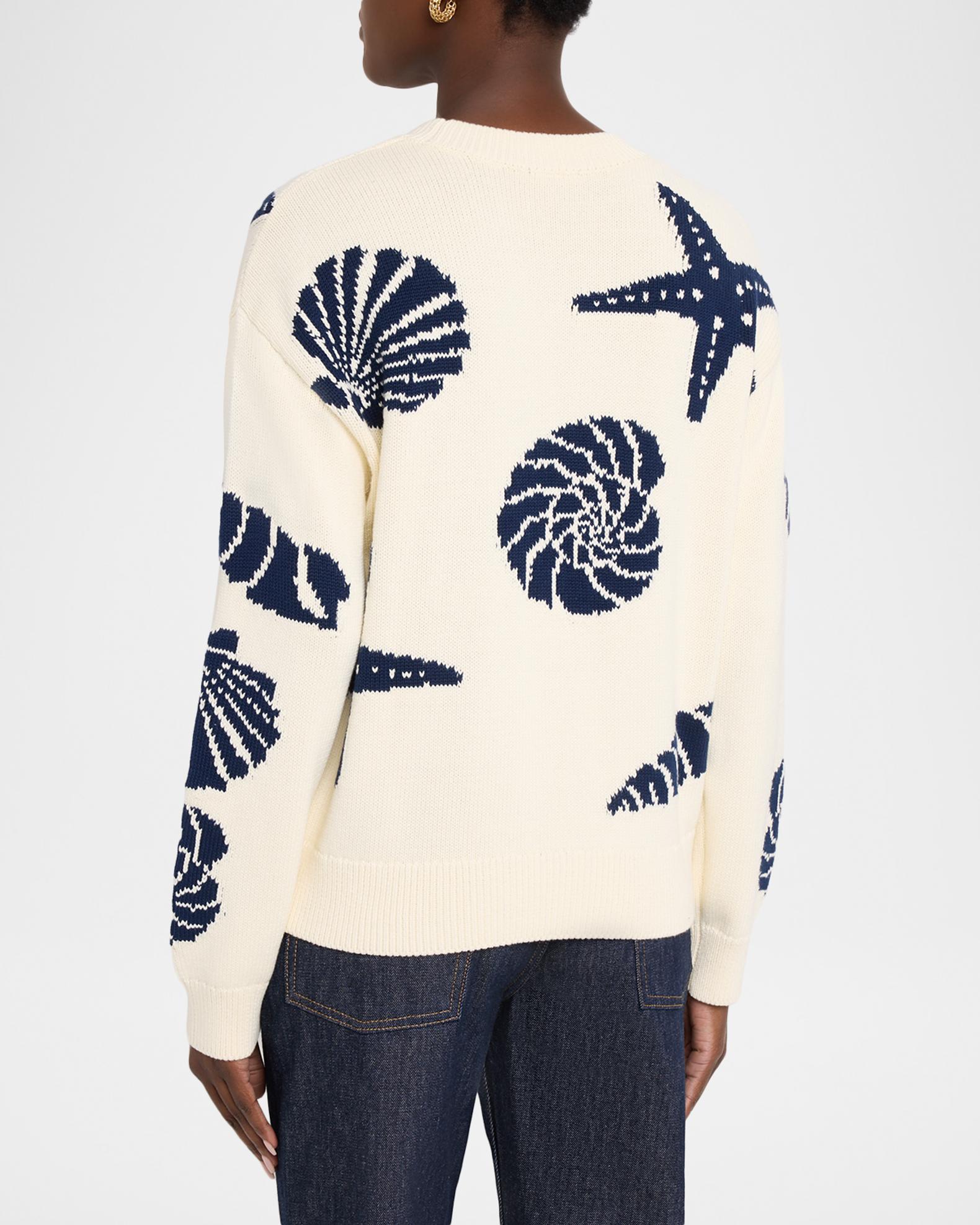 Rails Zoey Seashell Crewneck Sweater | Neiman Marcus