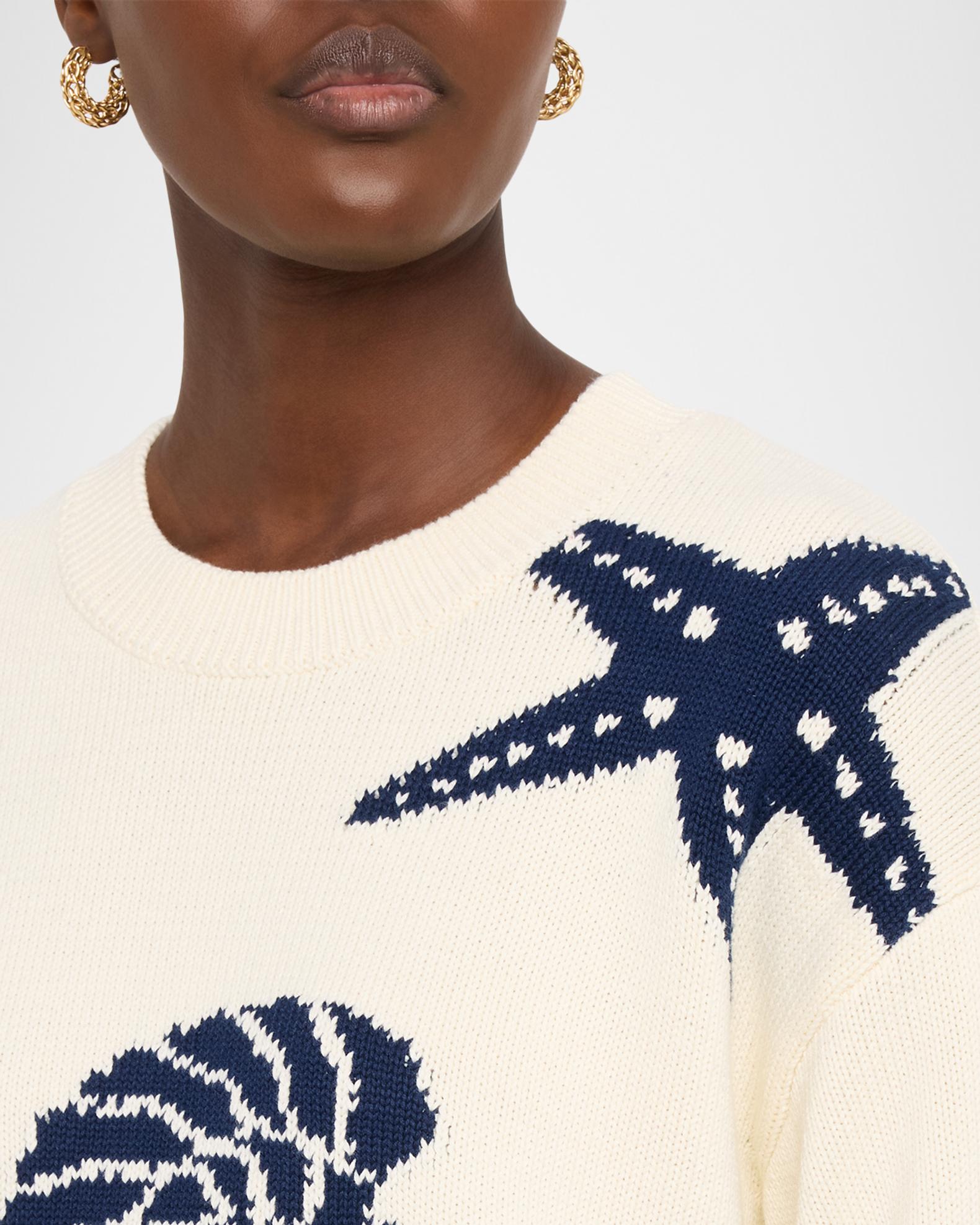 Rails Zoey Seashell Crewneck Sweater | Neiman Marcus