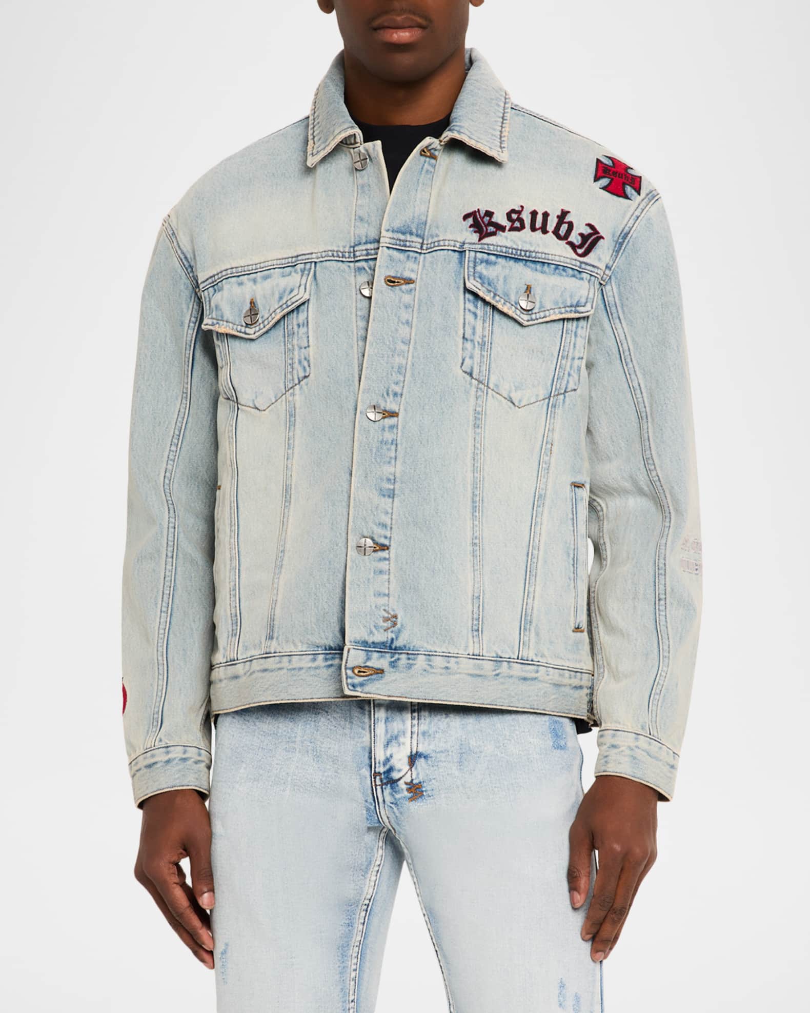 Ksubi Men's Oh G Denim Trucker Jacket | Neiman Marcus