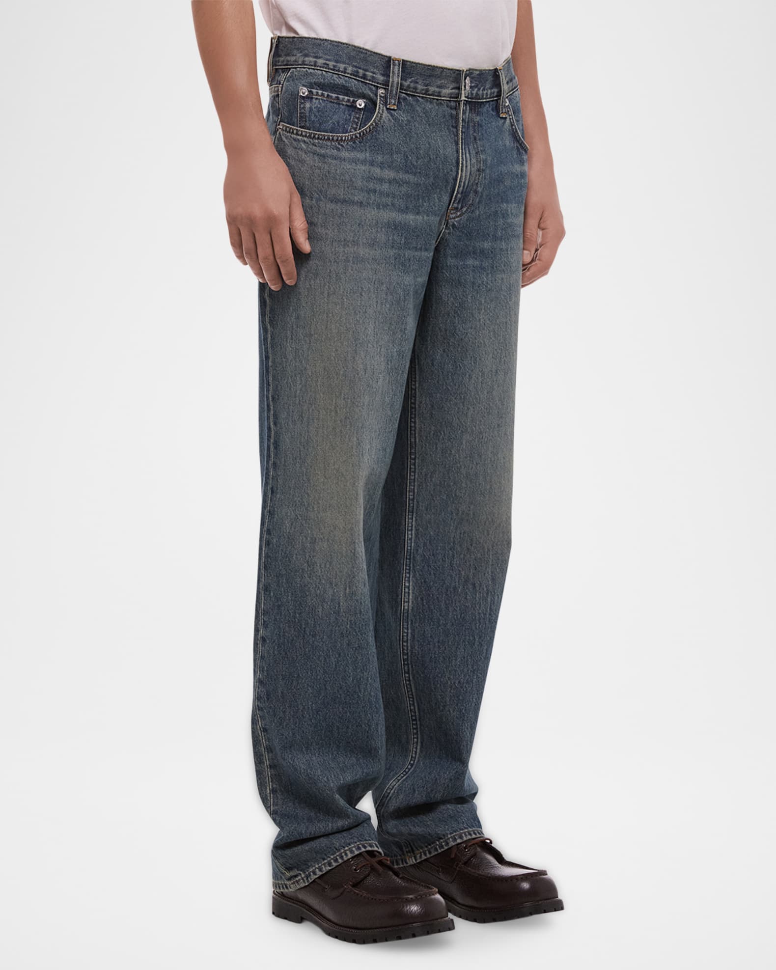 Helmut Lang Men's Wardrobe Wide-Leg Denim Jeans | Neiman Marcus
