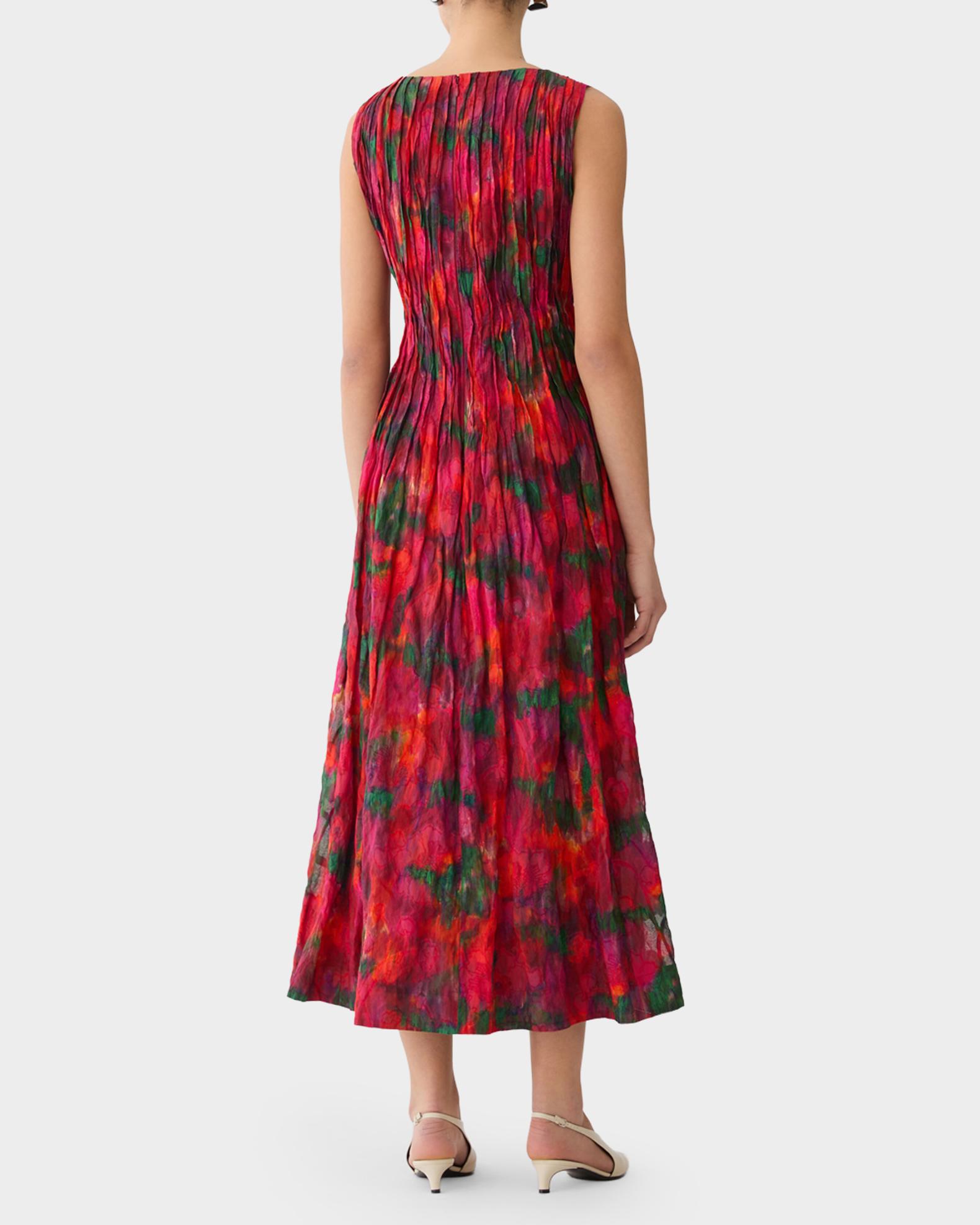 print cotton midi dress Women's What A Delight Blue Floral Cotton Midi Dress | Size: S