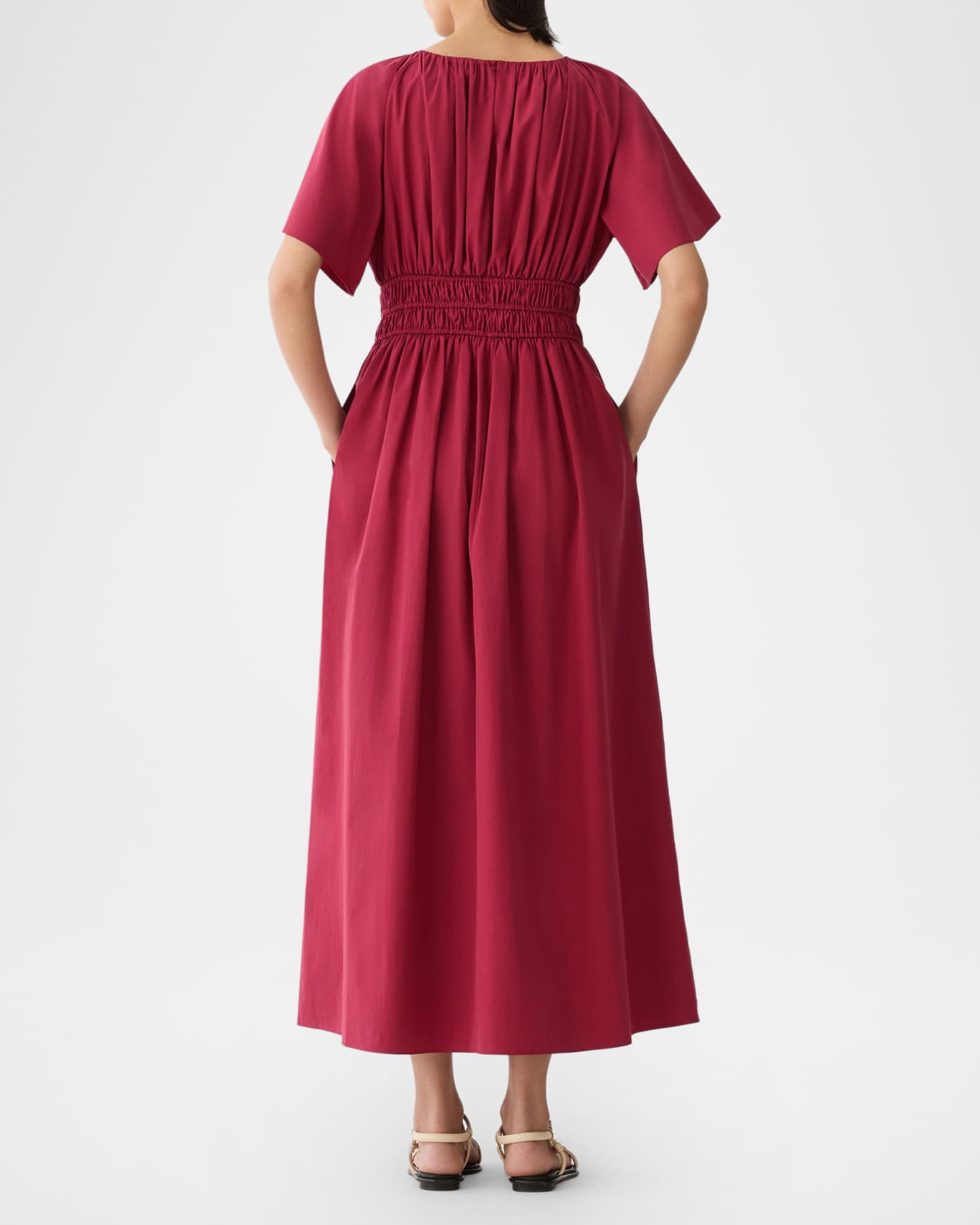 maxi linen white dress La Palma Linen Maxi Dress main image 1