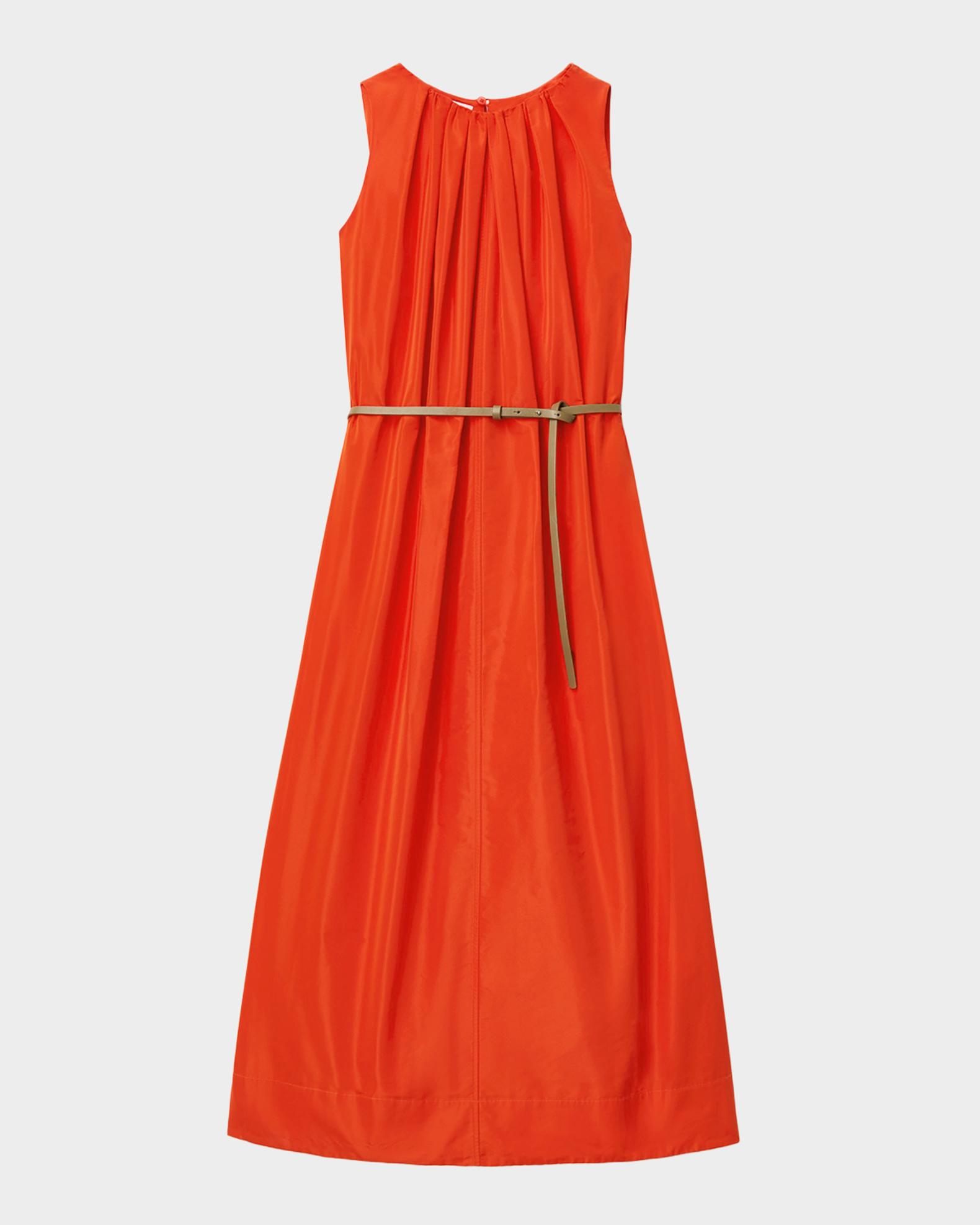 Lafayette 148 New York Sleeveless Pleated Midi Dress 