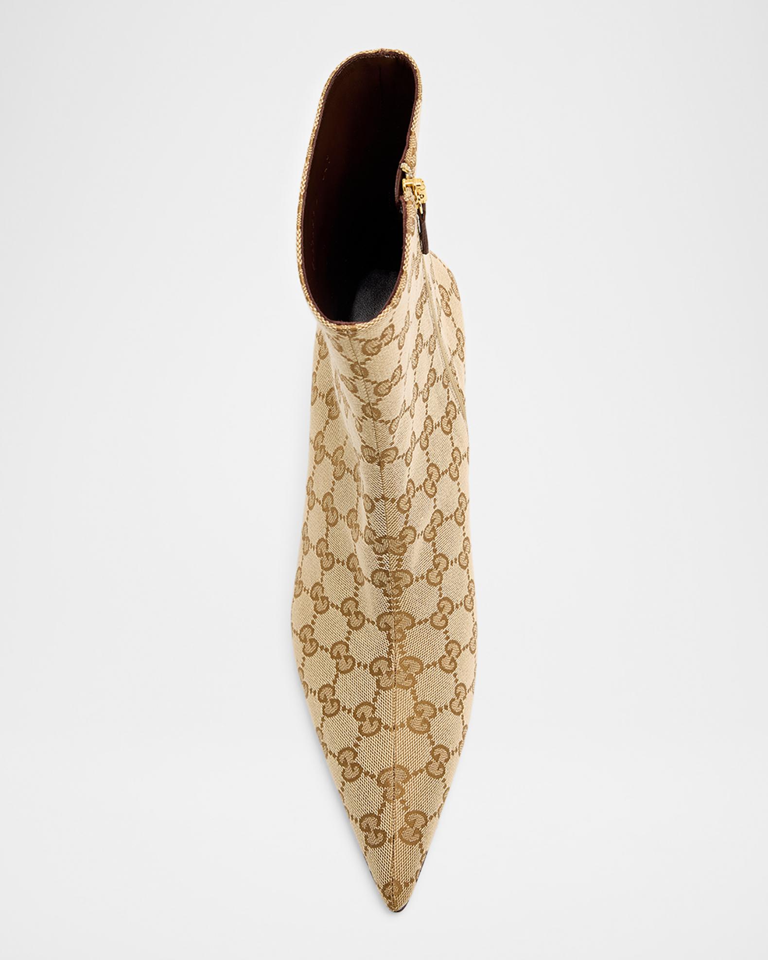 Gucci 55mm GG Canvas Ankle Boots | Neiman Marcus