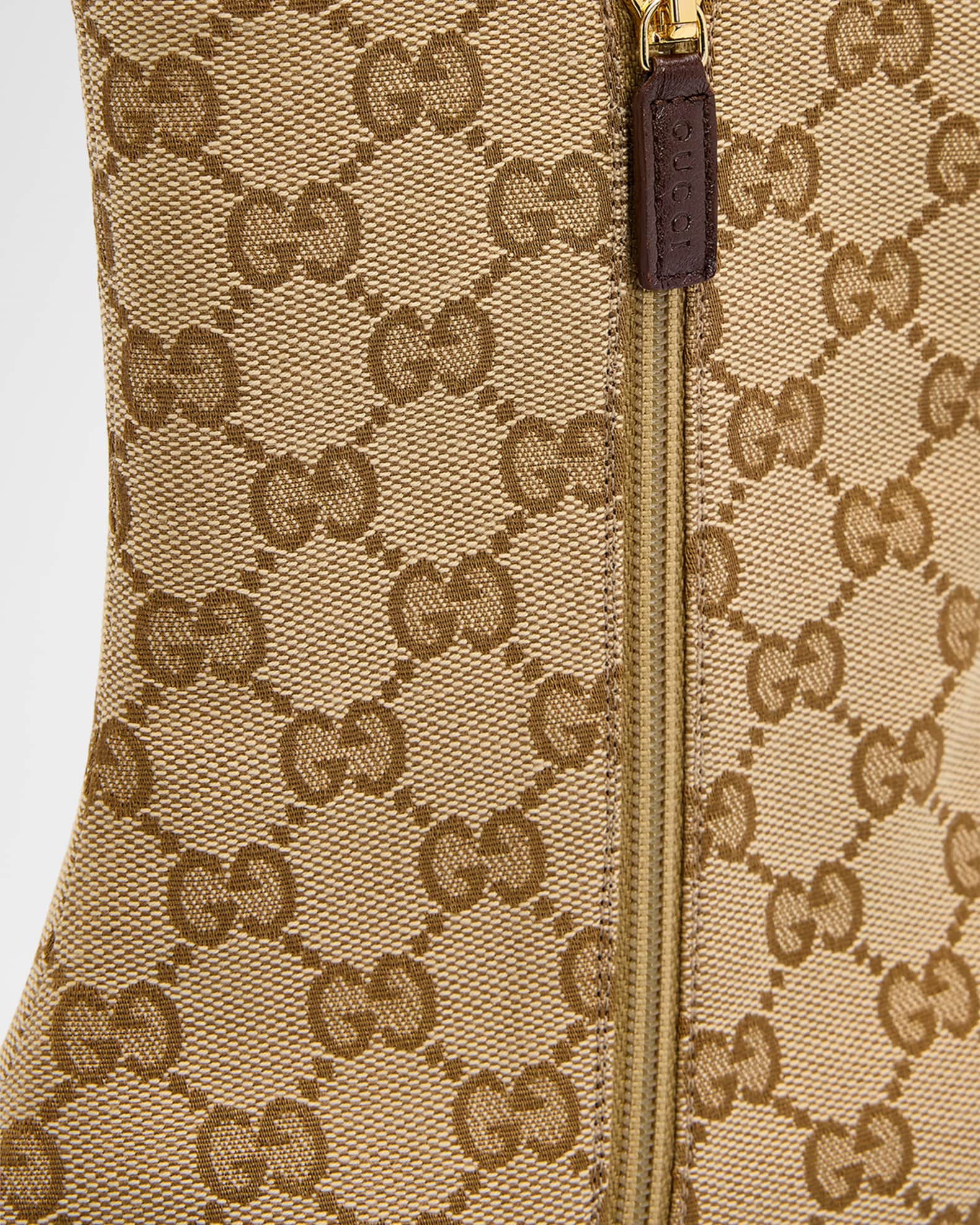 Gucci 55mm GG Canvas Ankle Boots | Neiman Marcus