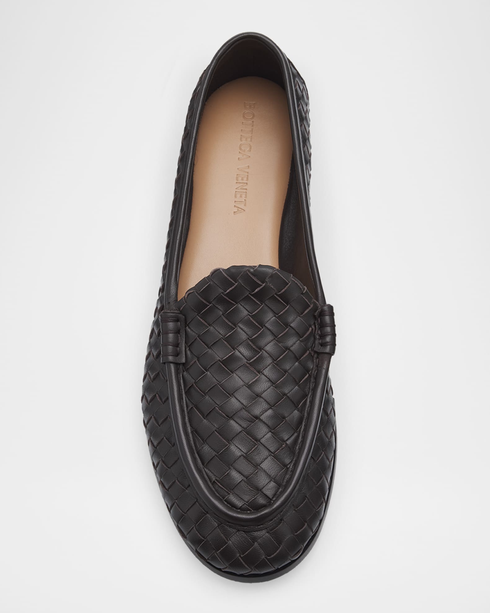 靴 BOTTEGA VENETA Intrecciato Loafers 35.5 Bottega Veneta Silenzio Intrecciato Leather Loafers | Neiman Marcus