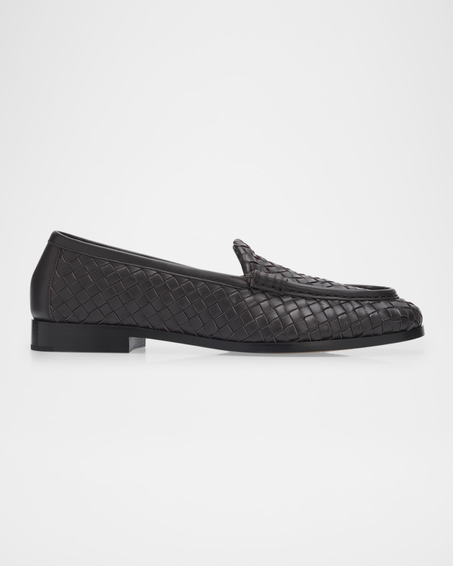 靴 BOTTEGA VENETA Intrecciato Loafers 35.5 Bottega Veneta Silenzio Intrecciato Leather Loafers | Neiman Marcus