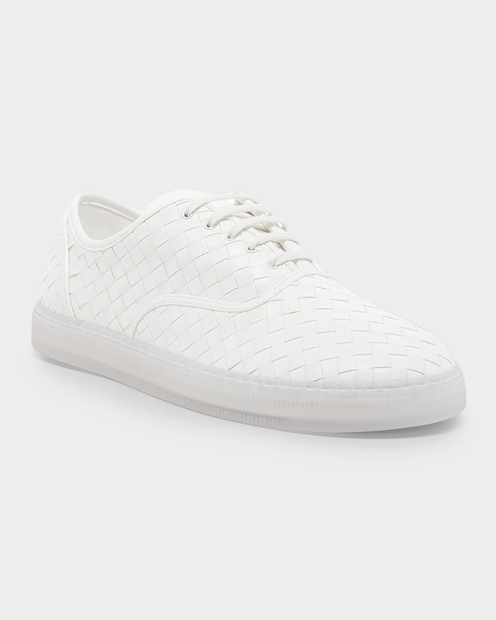 Bottega Veneta Serena Intrecciato Leather Sneakers | Neiman Marcus