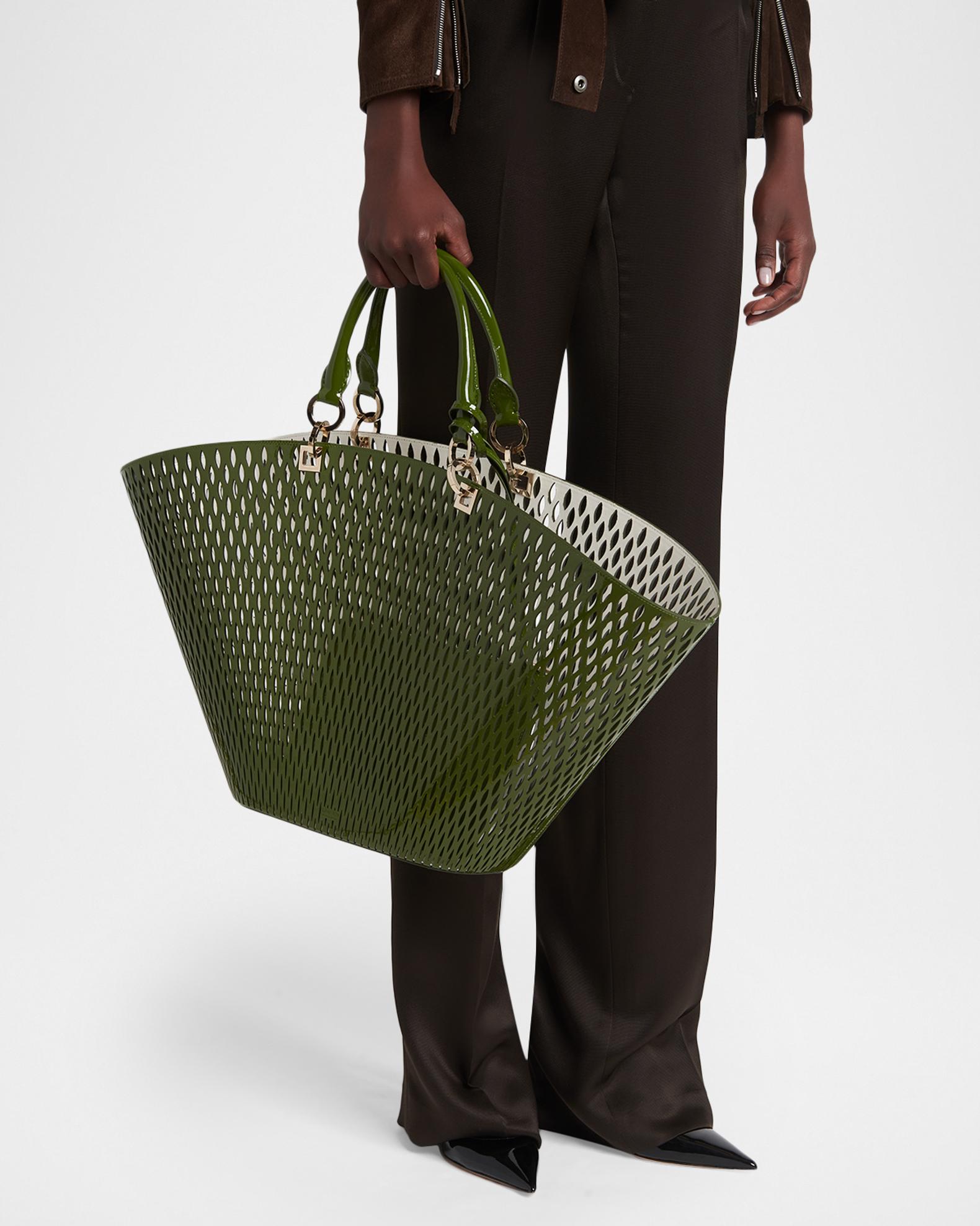 TOM FORD Cut Out Patent Leather Large Tote Bag | Neiman Marcus
