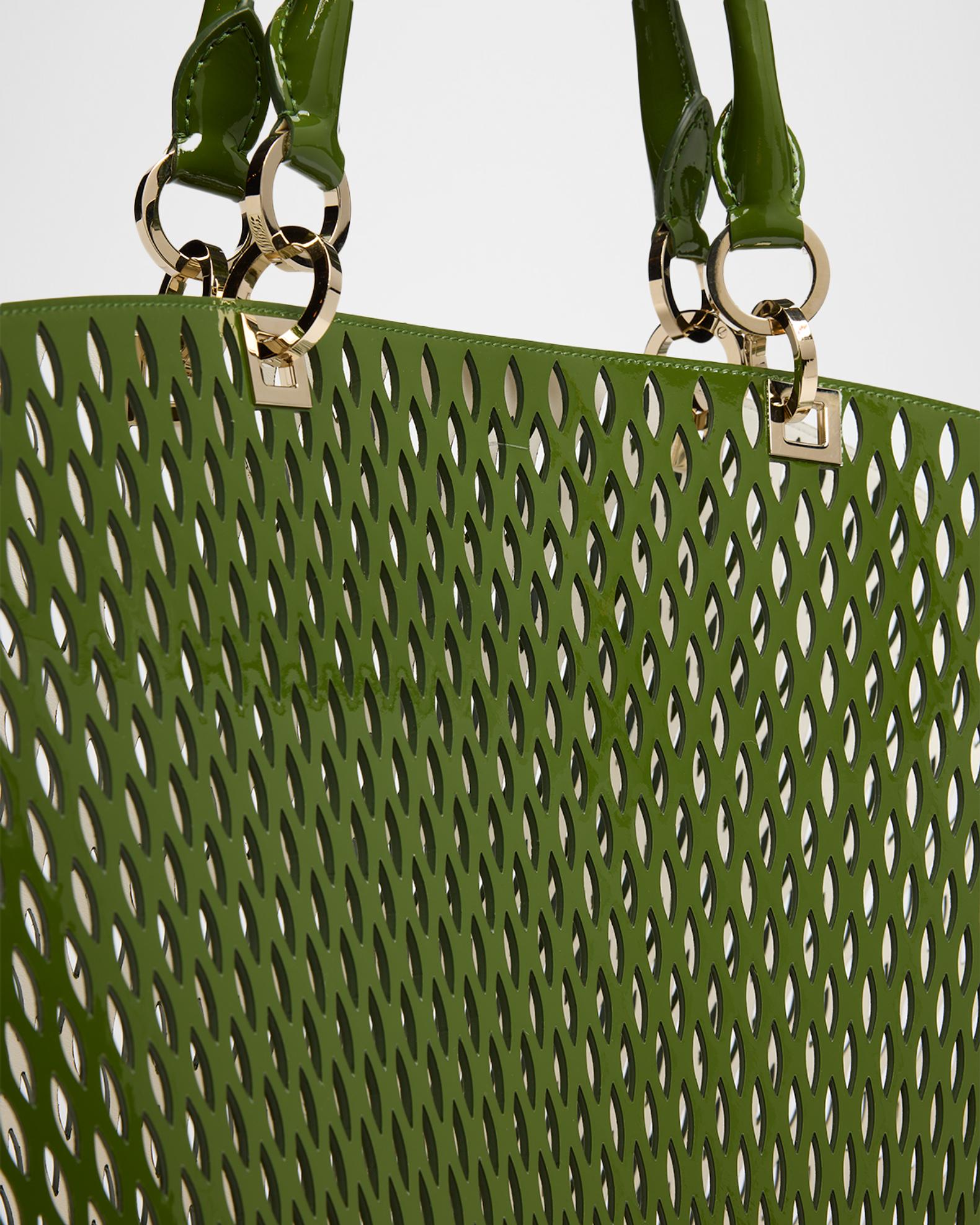 TOM FORD Cut Out Patent Leather Large Tote Bag | Neiman Marcus