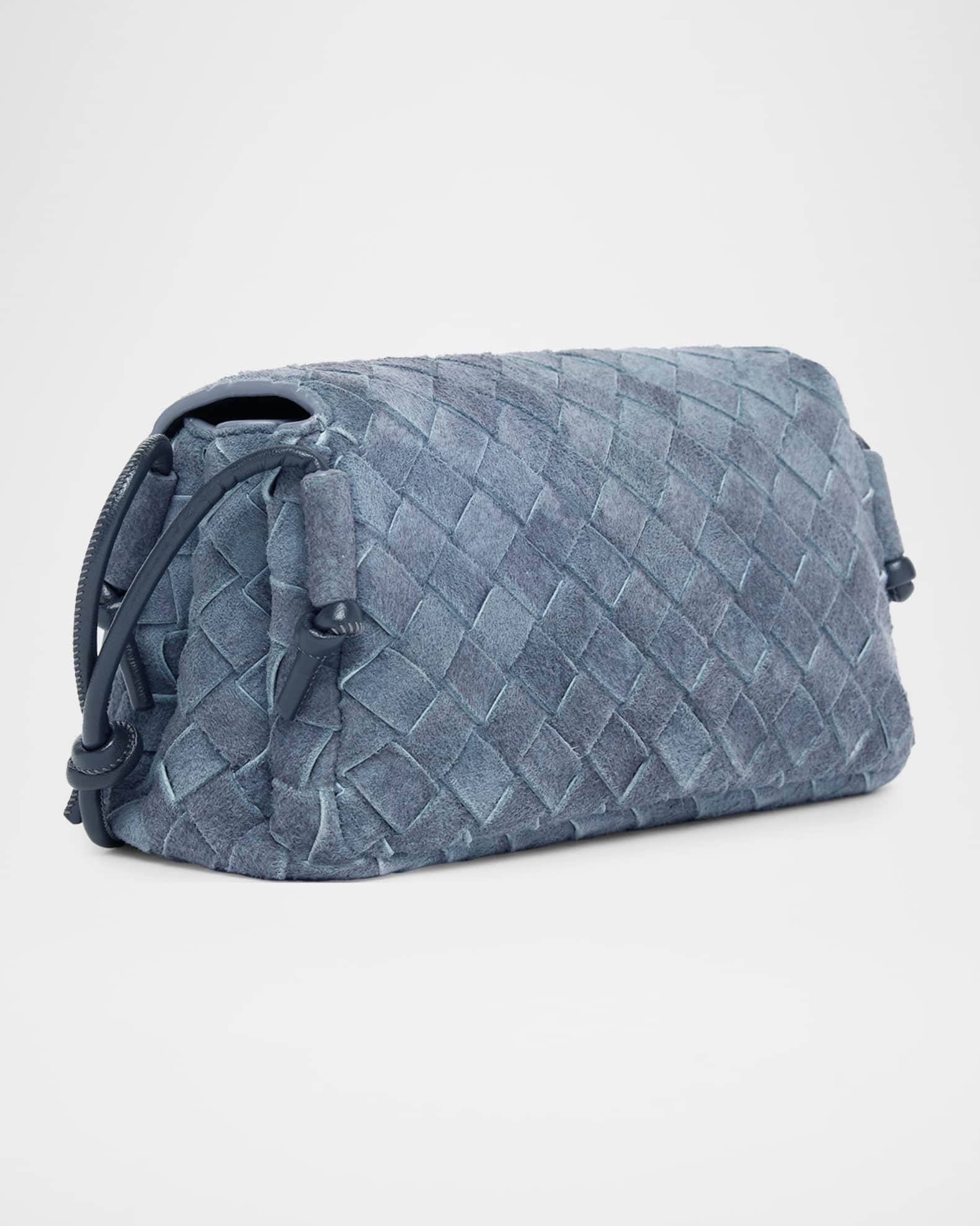 Bottega Veneta Notturno Suede Crossbody Pouch Bag | Neiman Marcus