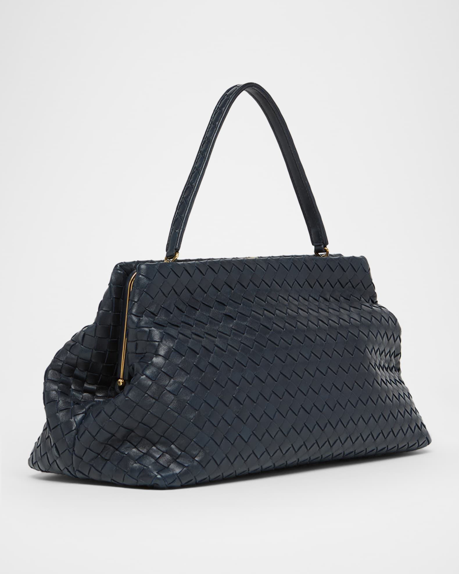 Bottega Veneta 1998 Feather Leather Shoulder Bag | Neiman Marcus