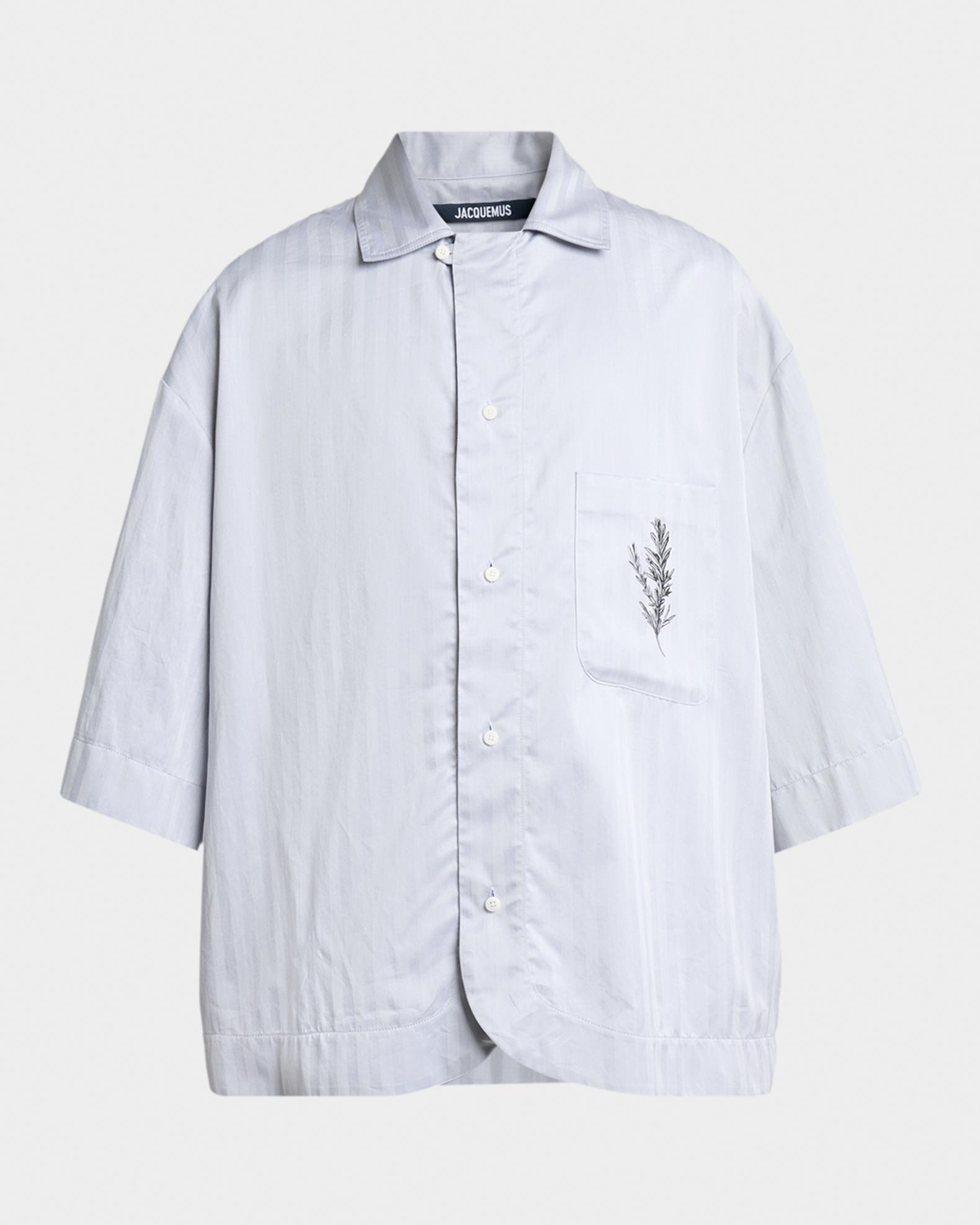 Jacquemus Men's La Chemise Rosamary-Printed Short-Sleeve Shirt