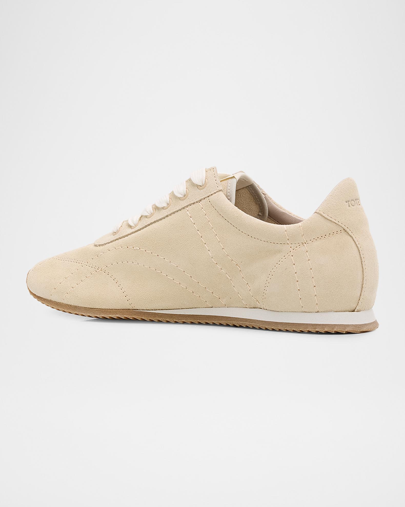 値下げトゥネイル　TOEME Toteme Flex Suede Low-Top Sneakers | Neiman Marcus