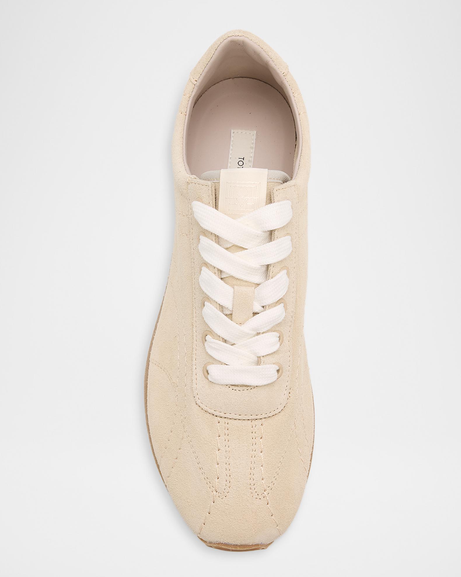 Toteme Flex Suede Low-Top Sneakers | Neiman Marcus