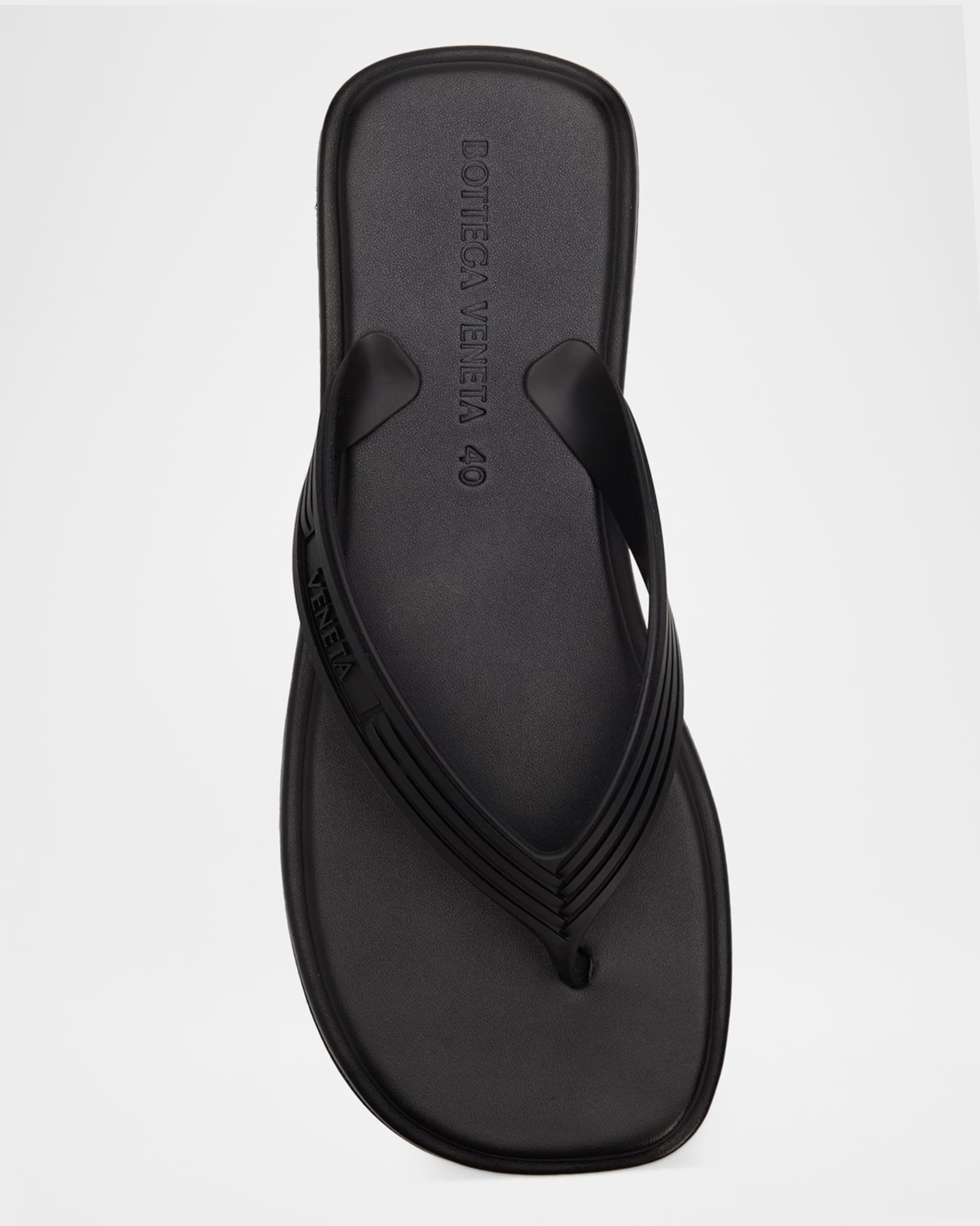 Bottega Veneta Sampieri Flat Thong Sandals | Neiman Marcus