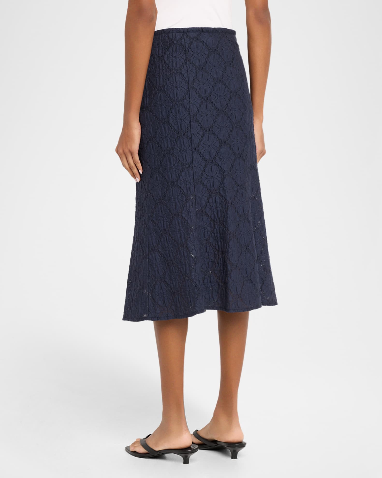 Veronica Beard Massimo Lace Midi Skirt | Neiman Marcus