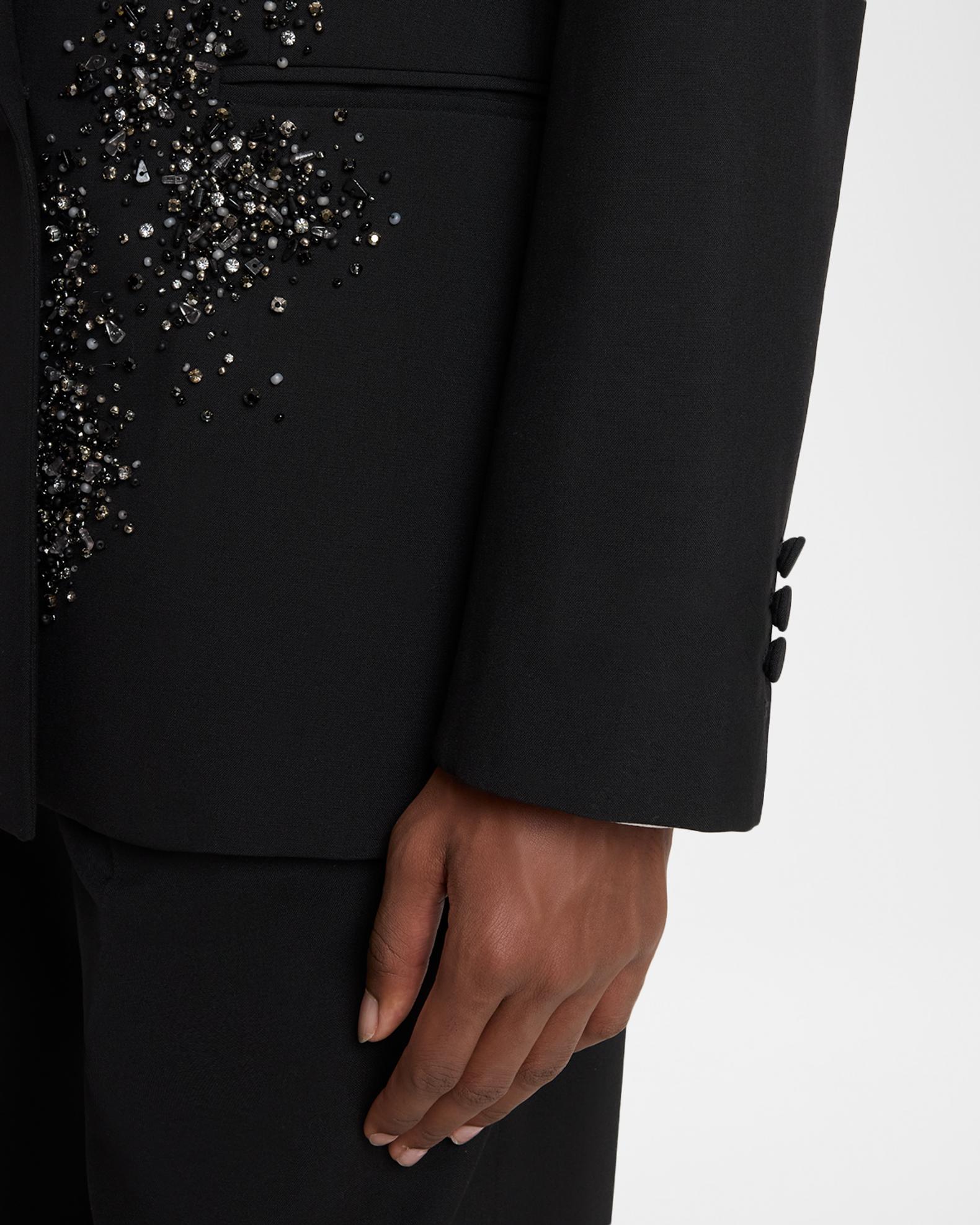 バルマン　セーブル Balmain Men's Crystal-Embellished Two-Button Wool Blazer | Neiman