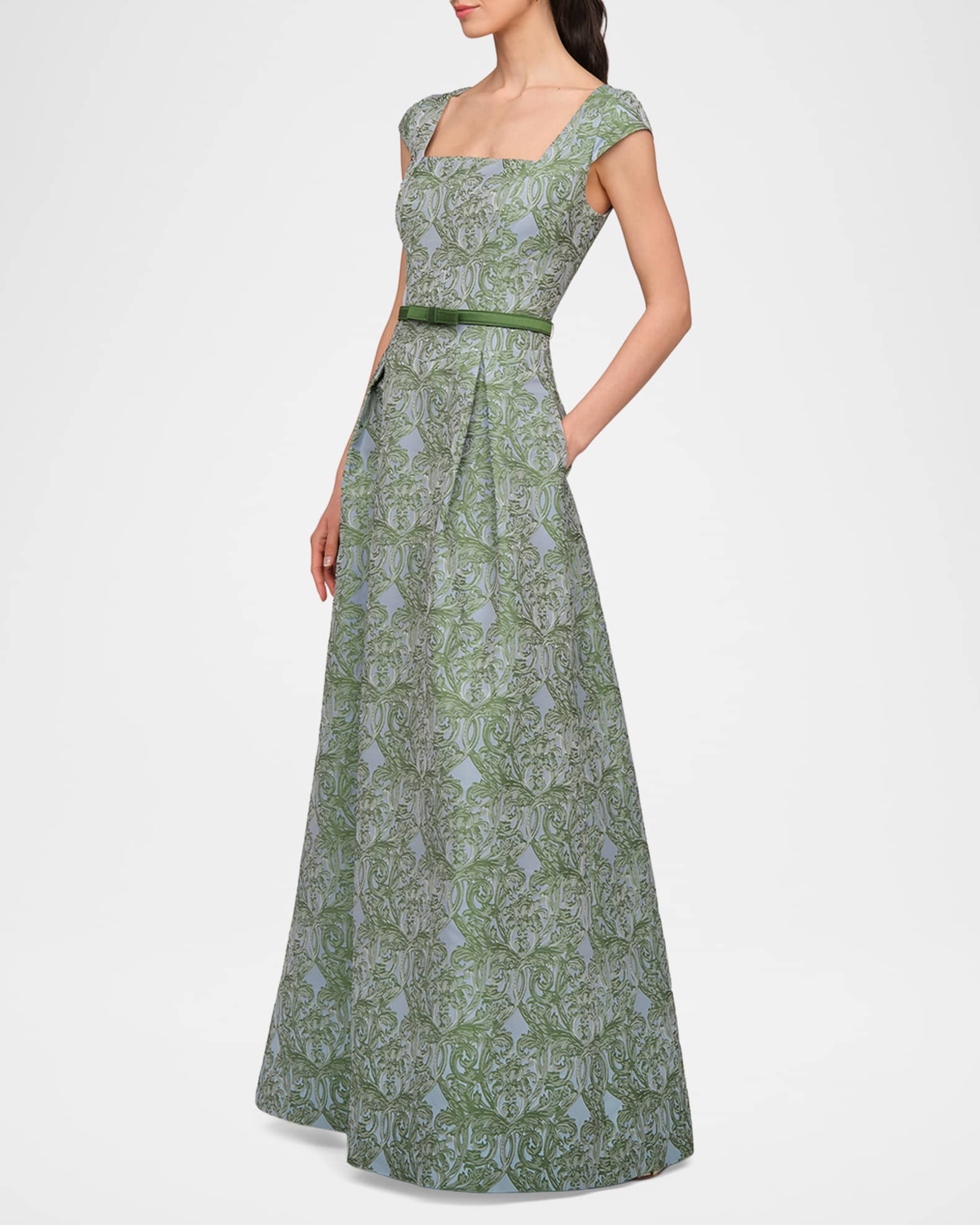 kay unger dress Mariah Gown  Gowns An artful array of brushstroked blooms animate a petal pink gown served in a sleek Imani Midi Dress 12 /