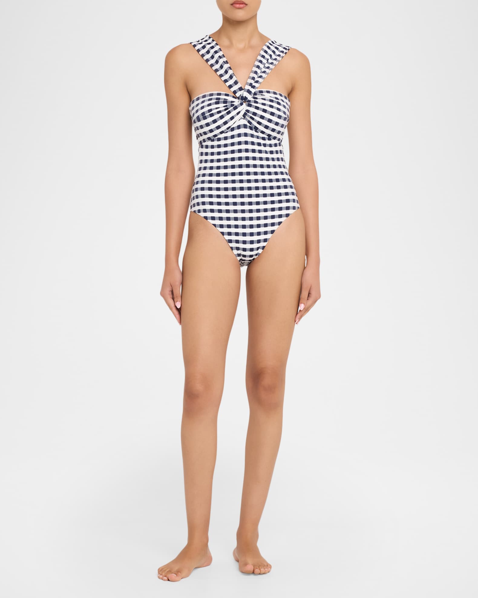 Milly Betsy Cottage Jacquard One-Piece Swimsuit | Neiman Marcus