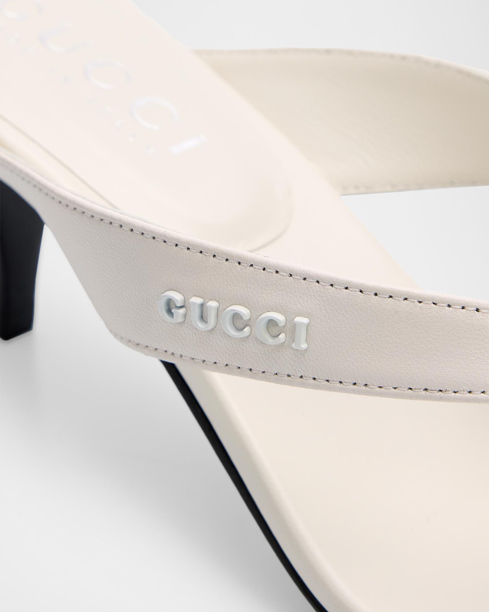 Gucci 55mm Neo Leather Thong Sandals | Neiman Marcus