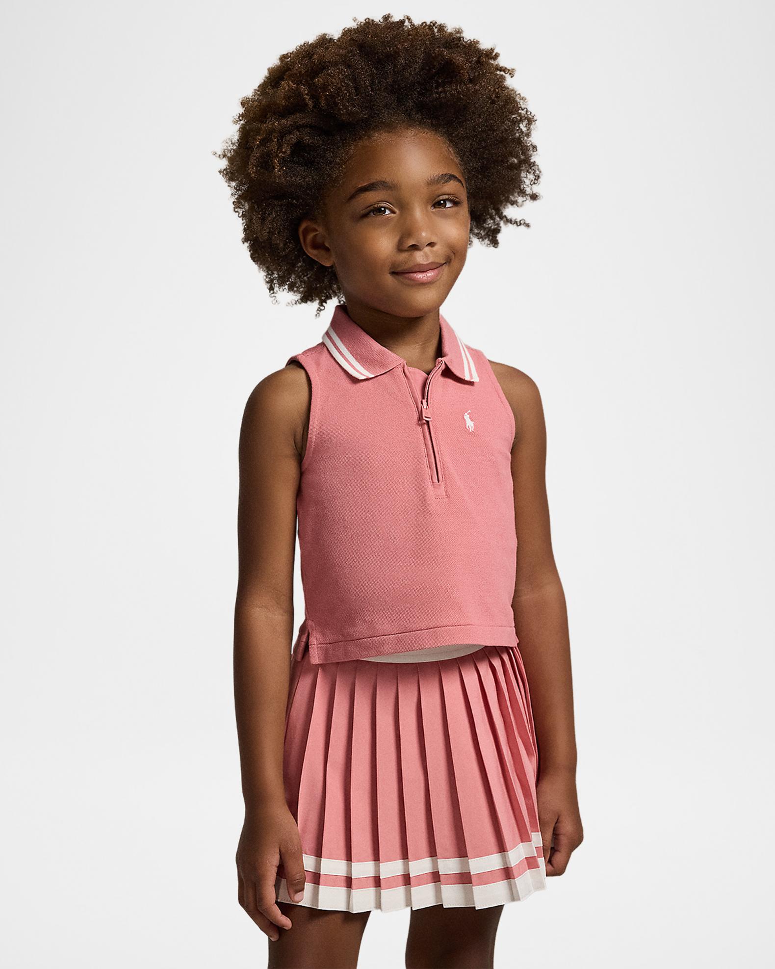 Polo Ralph Lauren Little Girl's & Girl's Stretch Mesh Half-Zip
