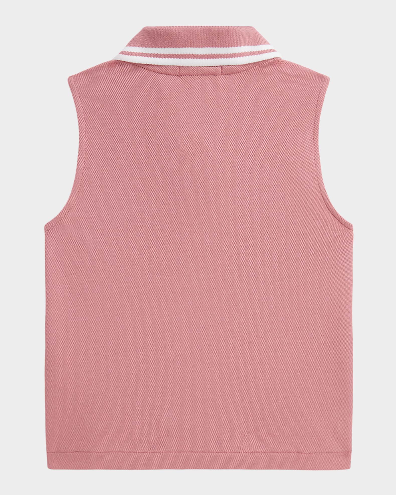 Little Girl's & Girl's Stretch Mesh Half-Zip Boxy Polo Shirt
