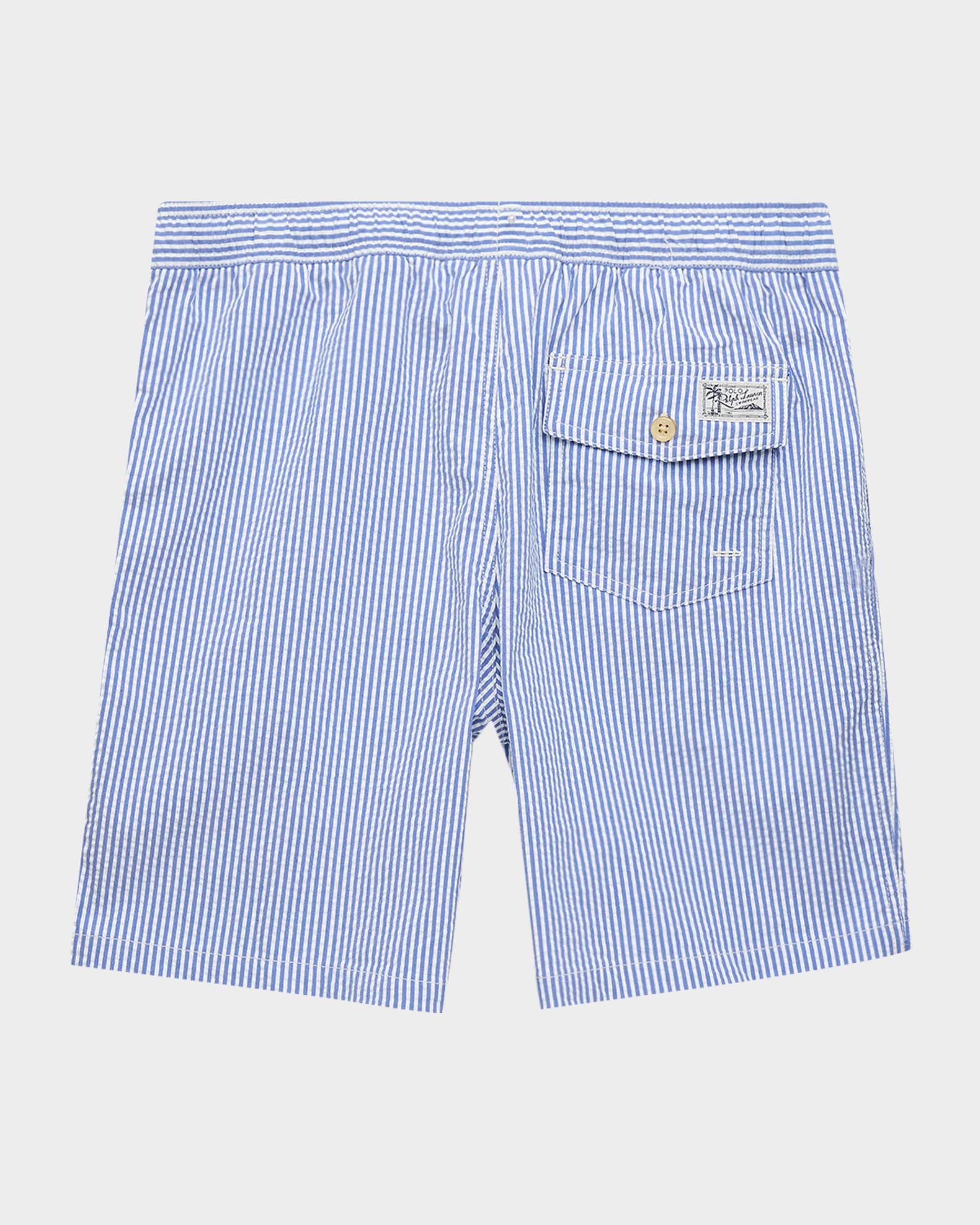 Little Boy's & Boy's Traveler Stretch Seersucker Swim Trunk