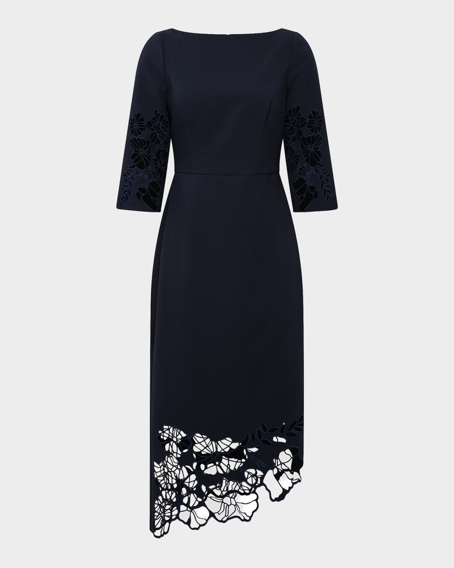 kay unger midi dress "Dolores" 55112508 510 tall Model is wearing a US size 4 Kay Unger Women's Livia Midi