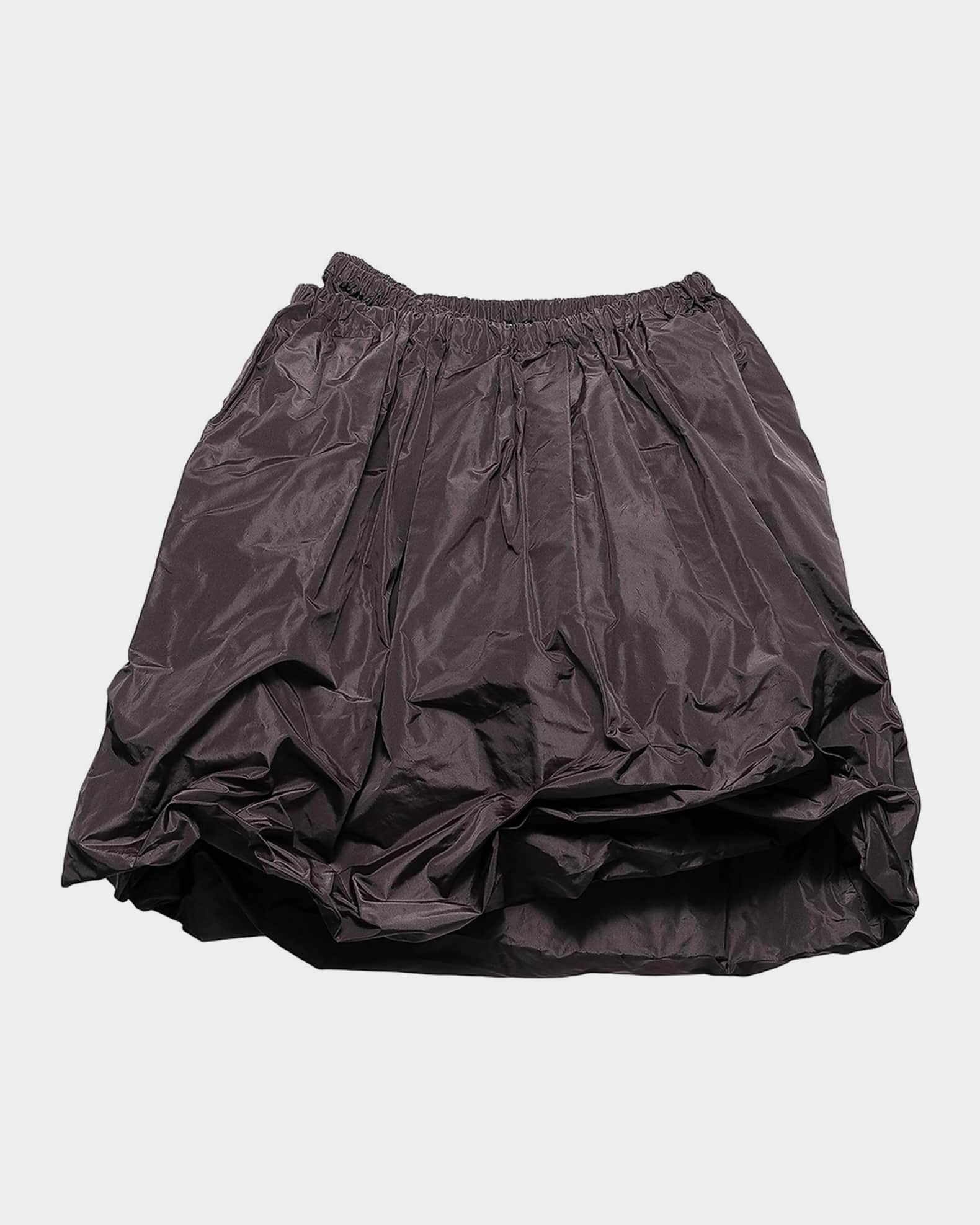Prada Technical Taffeta Bubble Mini Skirt | Neiman Marcus