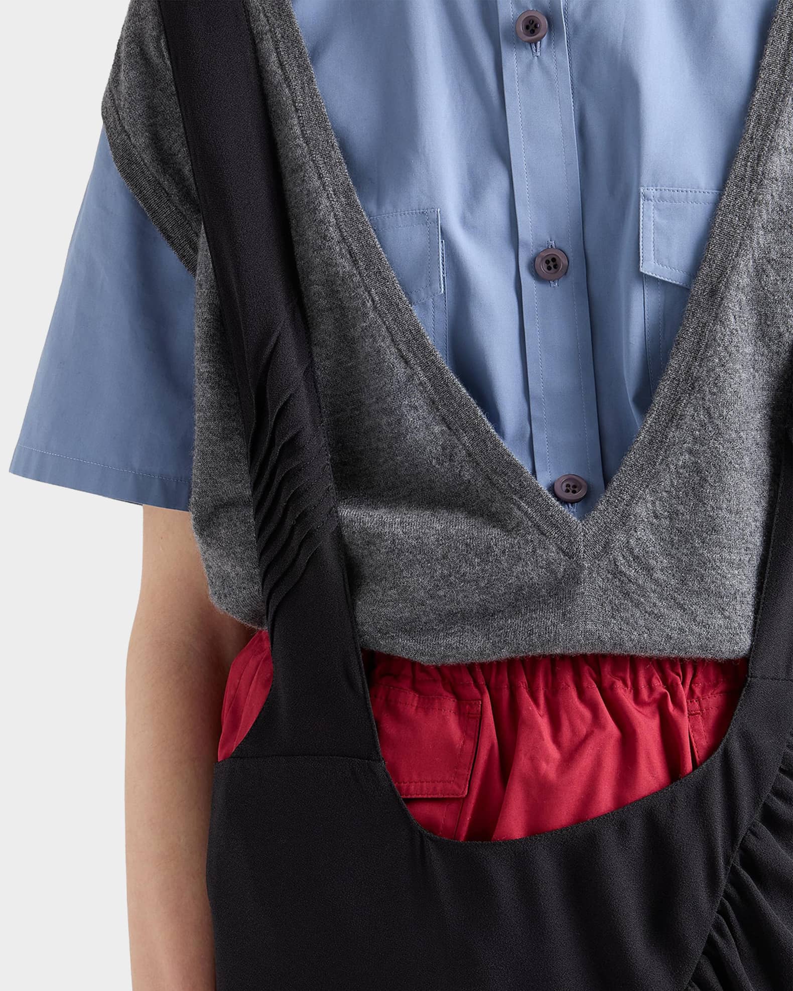 Prada Deep V-Neck Cashmere Vest | Neiman Marcus