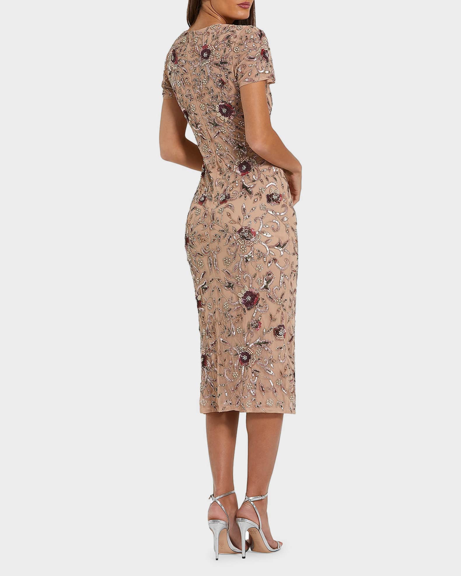 knee length dresses for ladies Oakley Mesh Embellished Dress – Retrofete main image 1