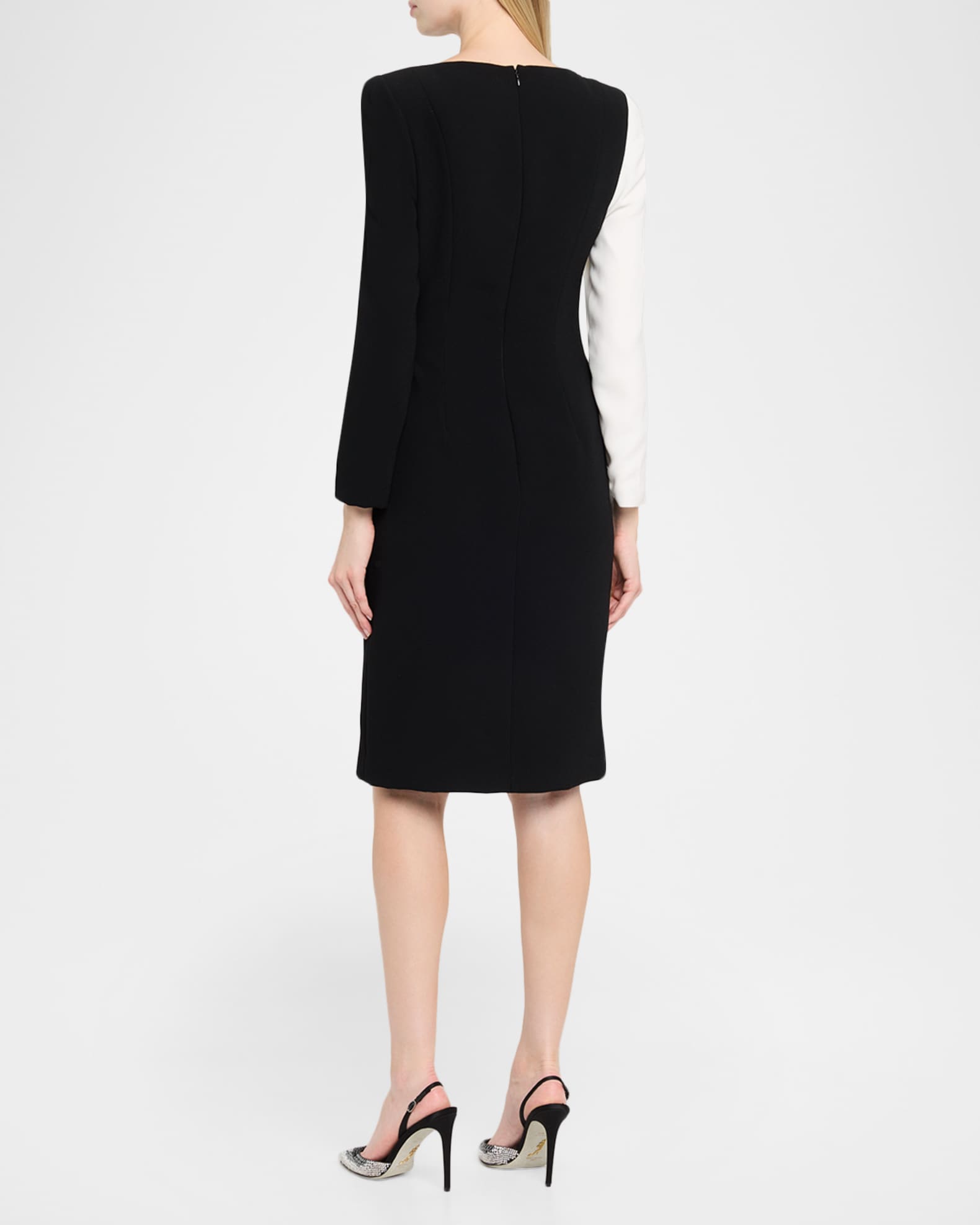 teri jon by rickie freeman cocktail dress Teri Jon Cotton Print Tie Neck Dress Size 10