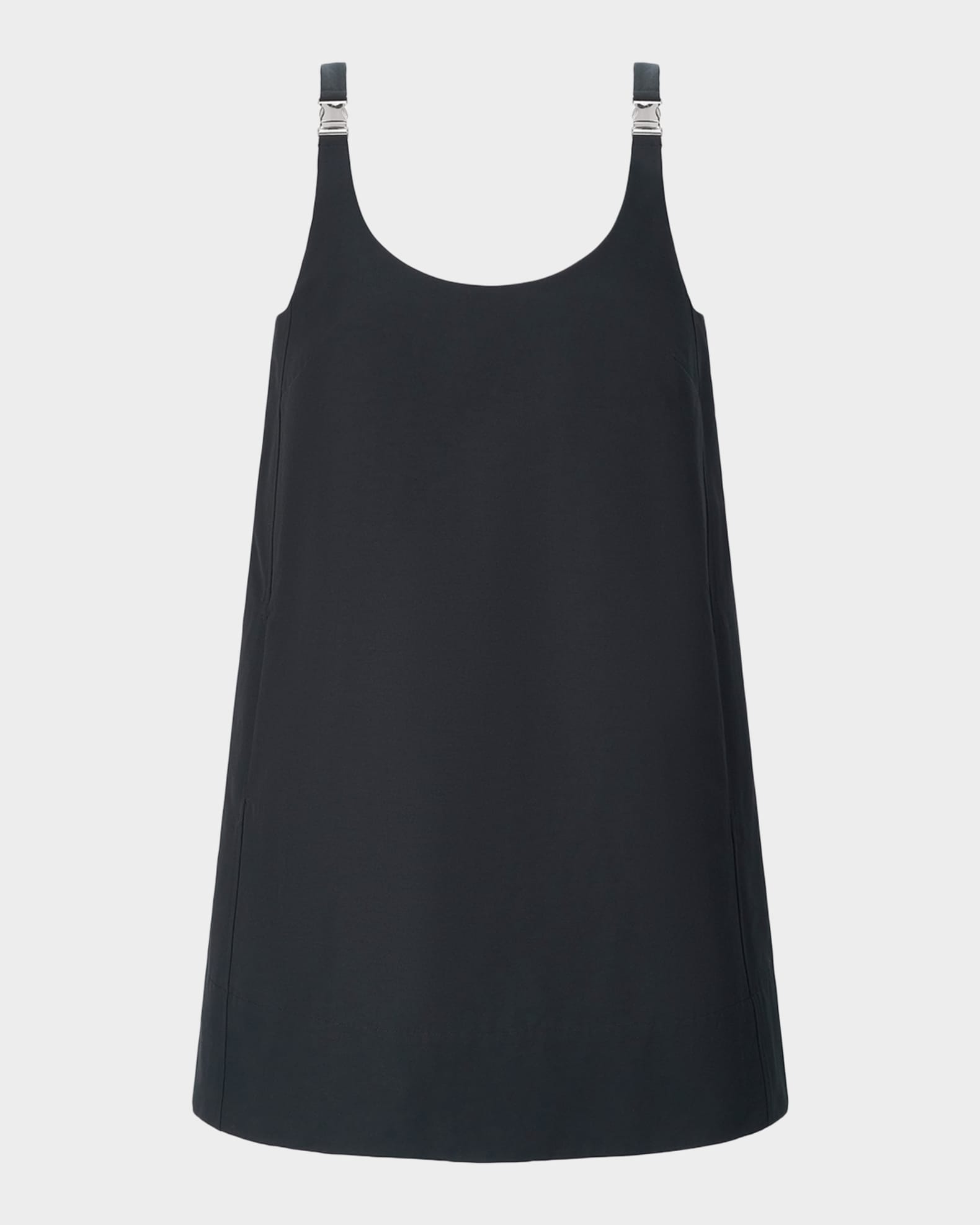 below the knee black dress with sleeves Motel jessa buckle shoulder mini dress in Black main image 1